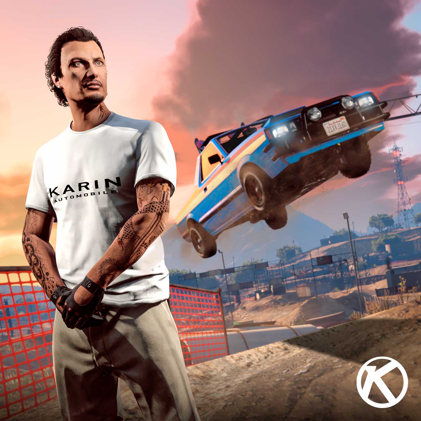 GTA 在线模式角色穿着卡林 T 恤的图片