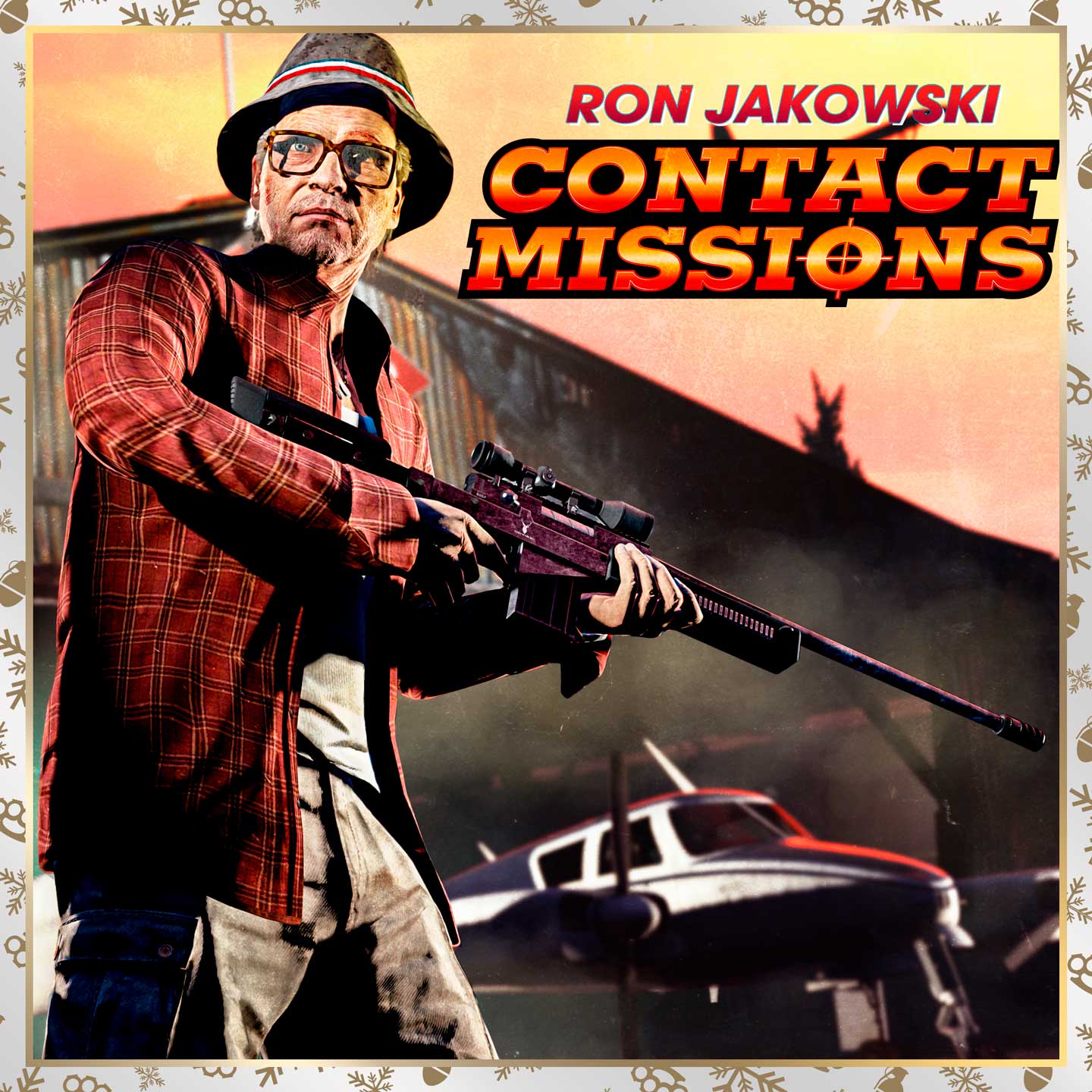 罗恩·亚科夫斯基联系人任务文本与持枪的 GTA 在线模式角色“焦虑的小罗”