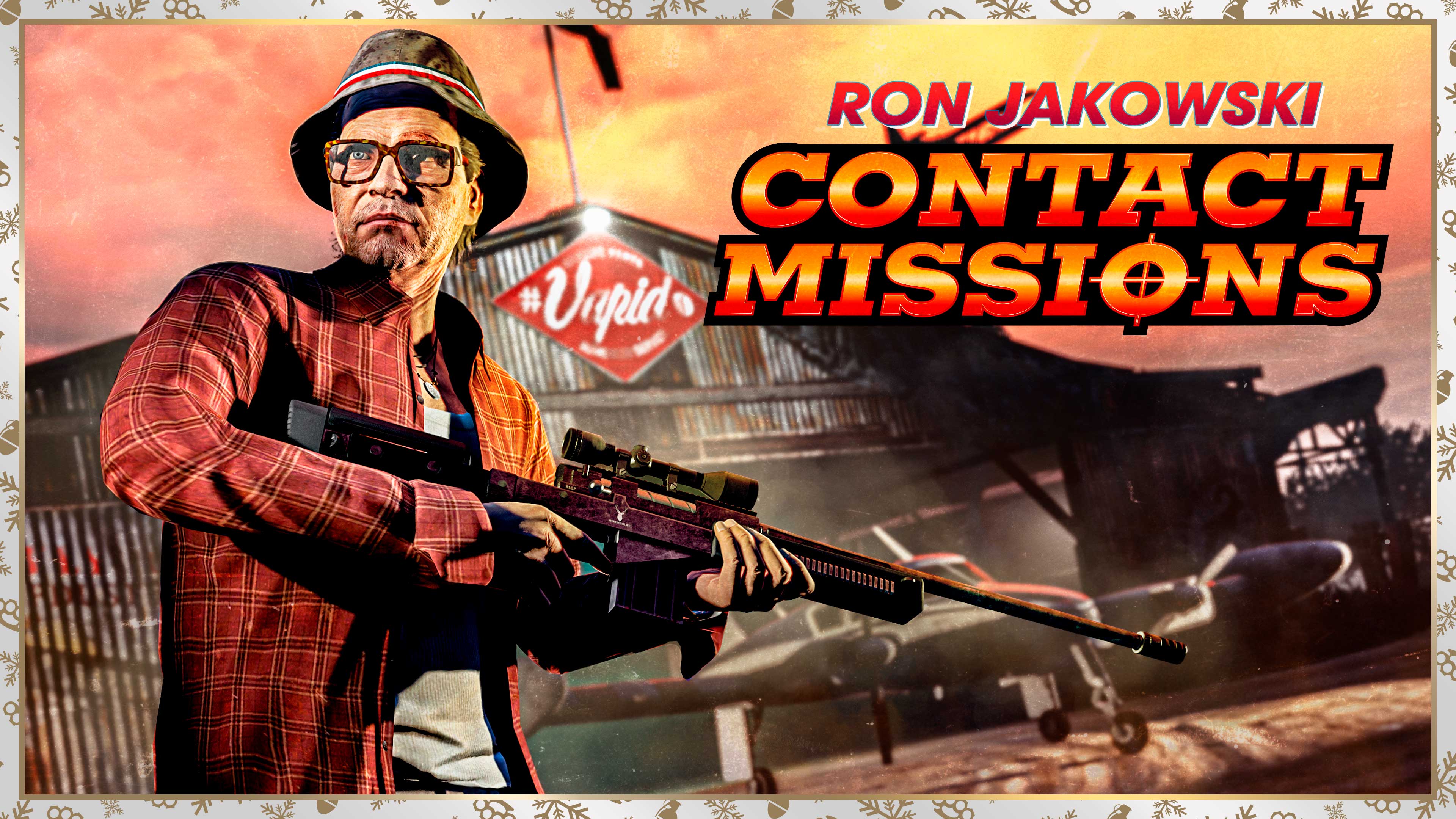 罗恩·亚科夫斯基联系人任务文本与持枪的 GTA 在线模式角色“焦虑的小罗”