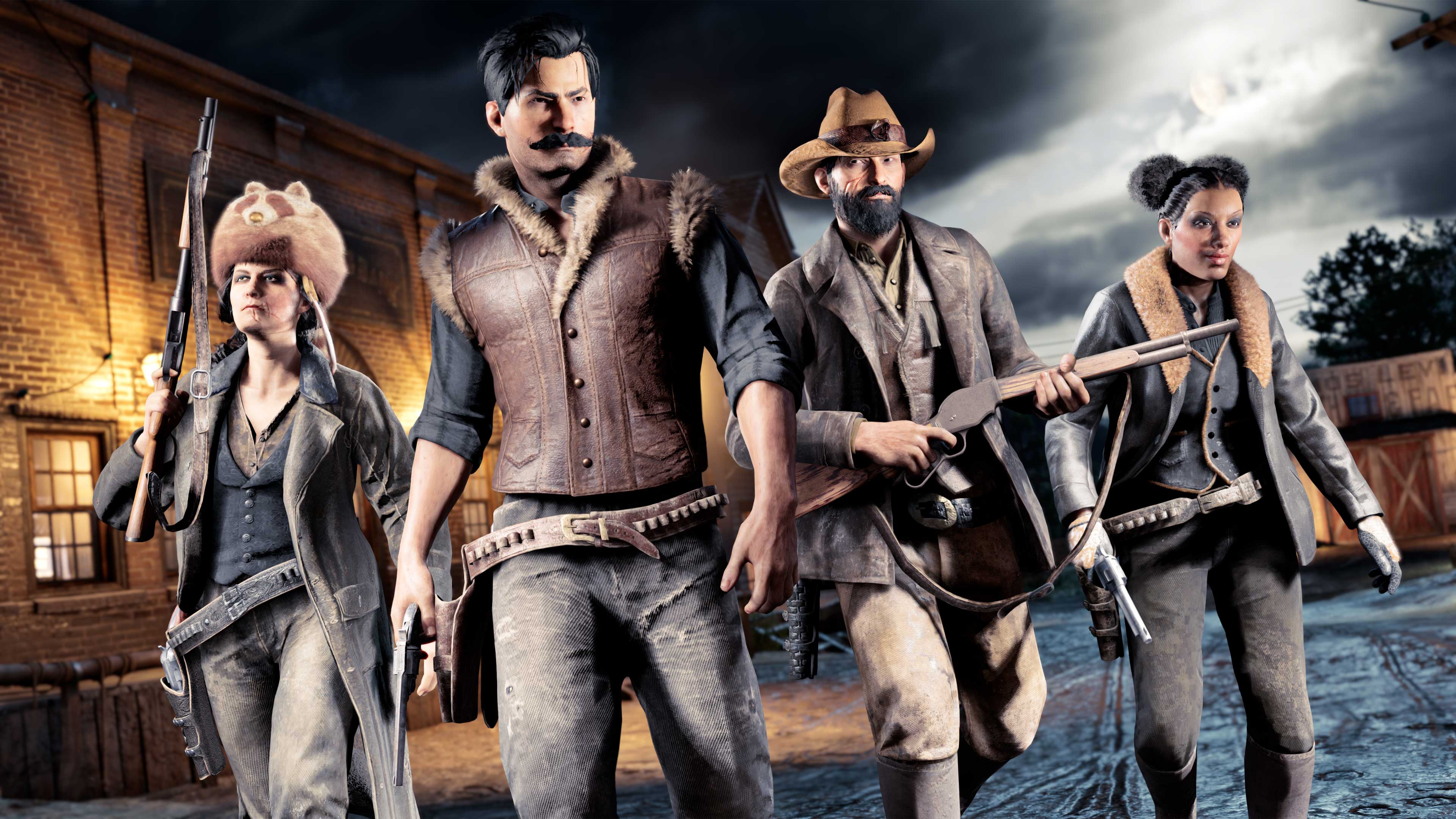 Red Dead 在线模式四个角色的图片