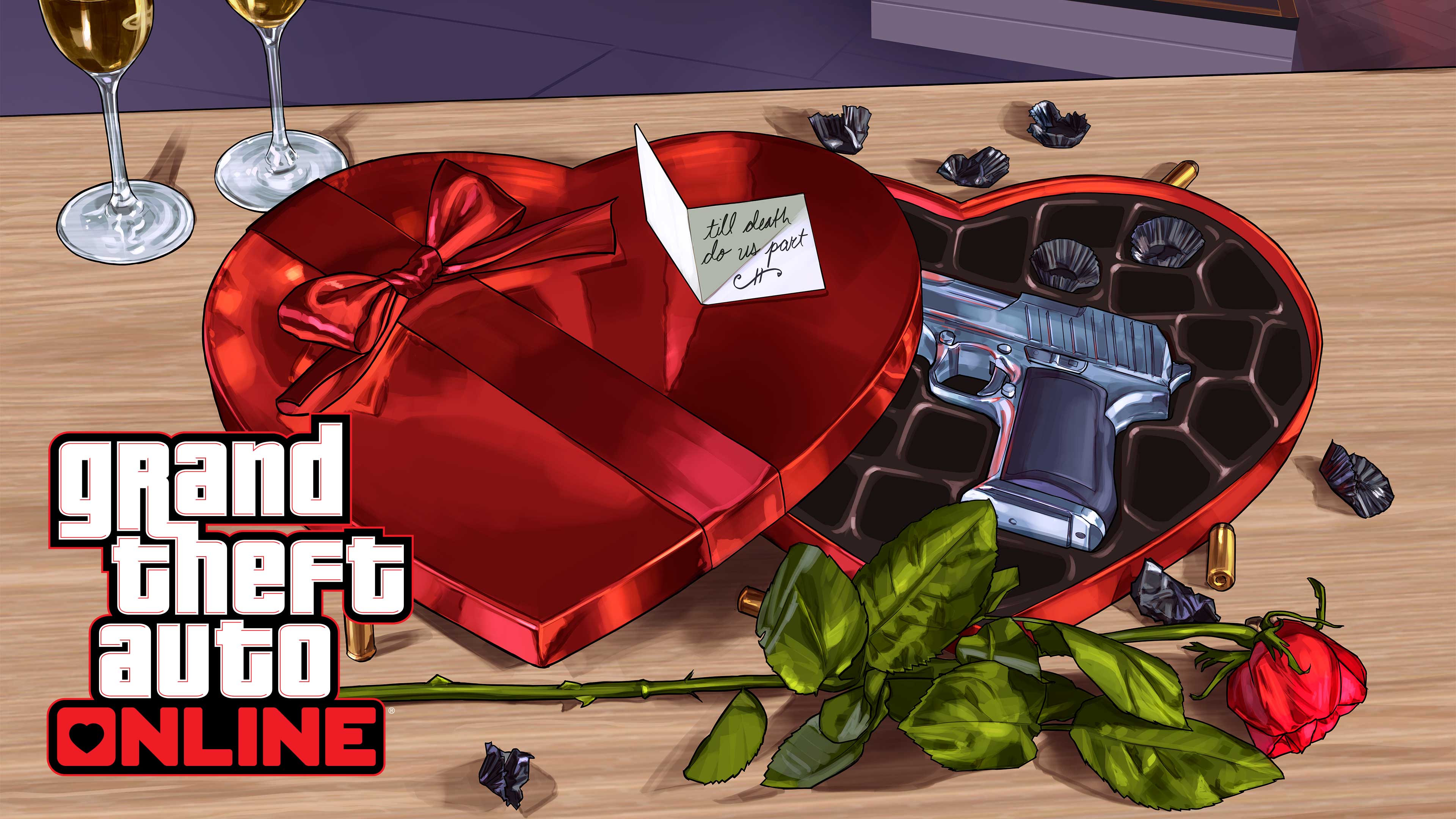 GTA 在线模式情人节礼物的艺术作品