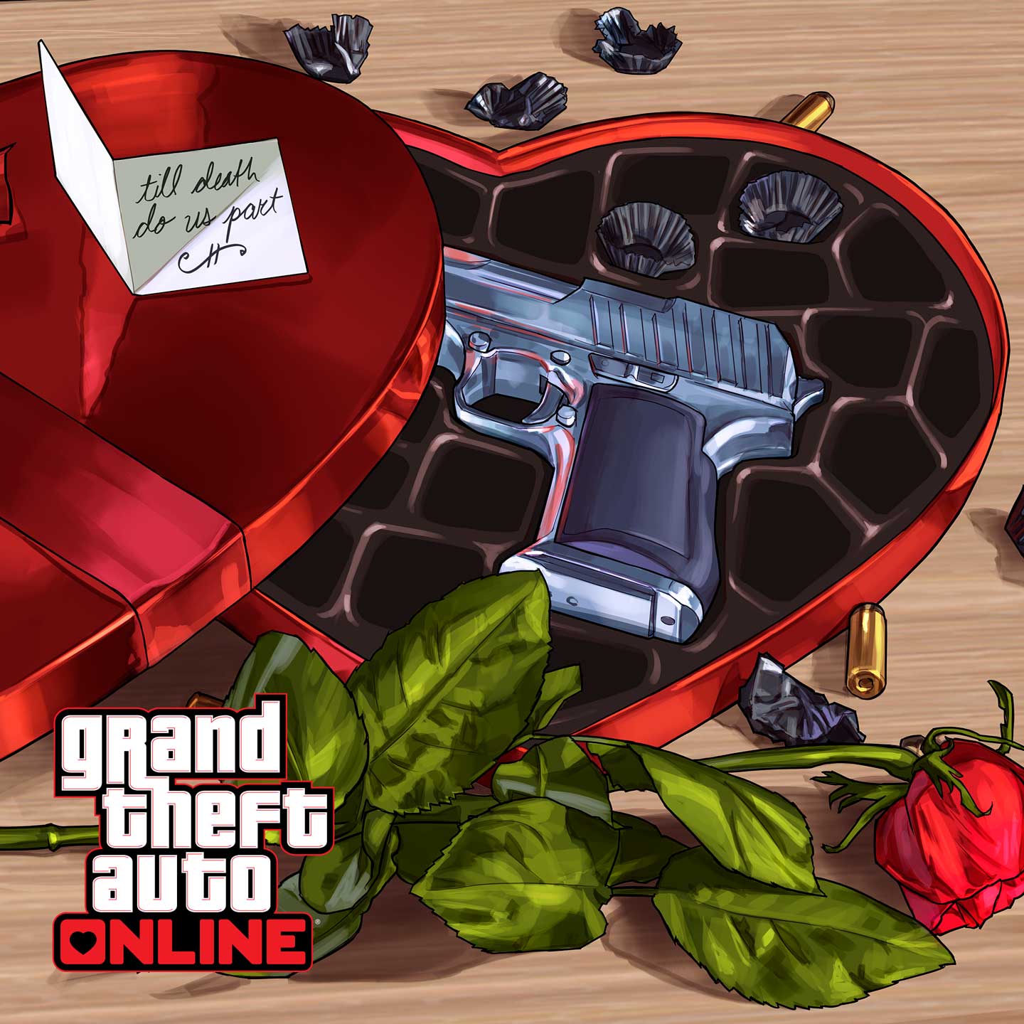 GTA 在线模式情人节礼物的艺术作品