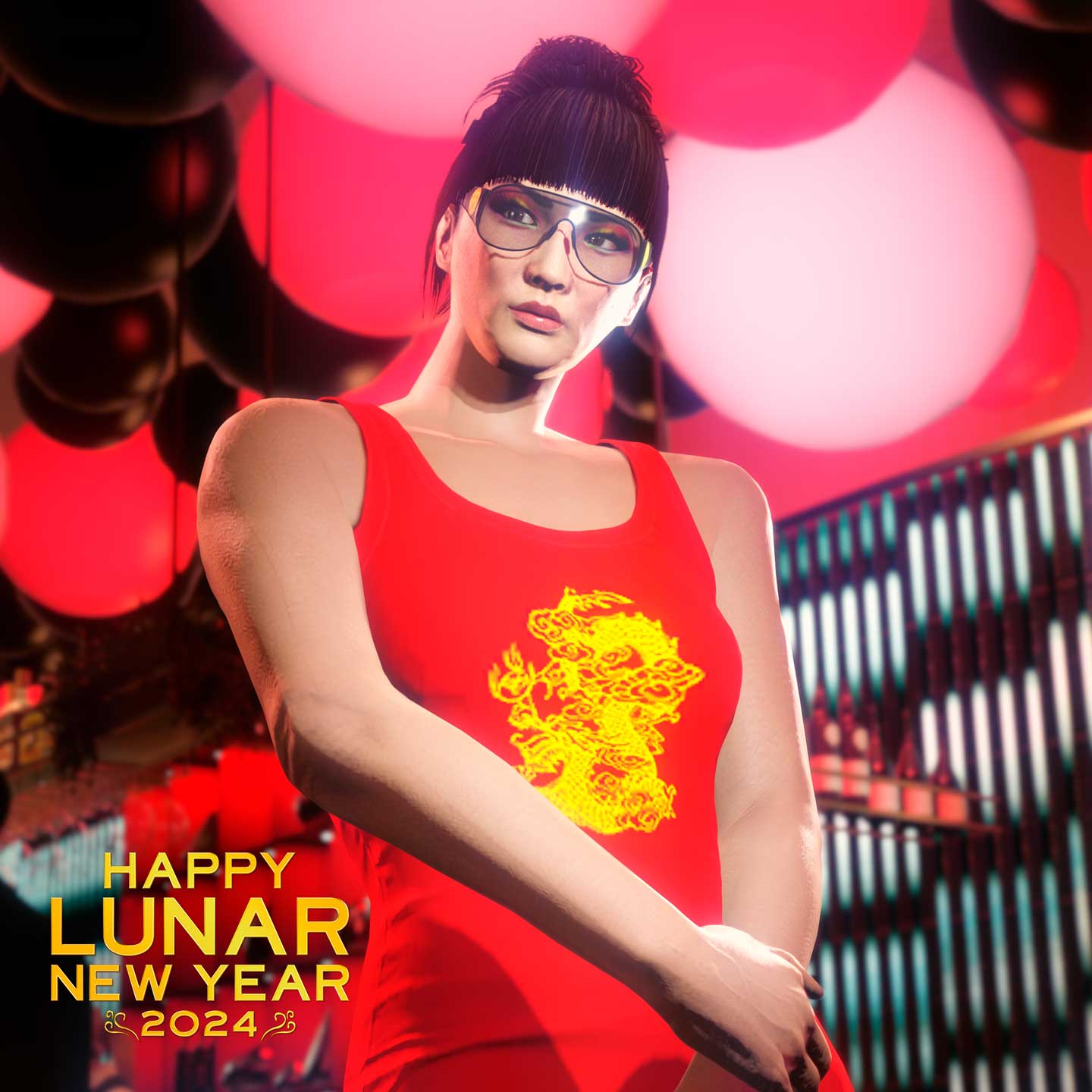 红色农历新年礼服的图片