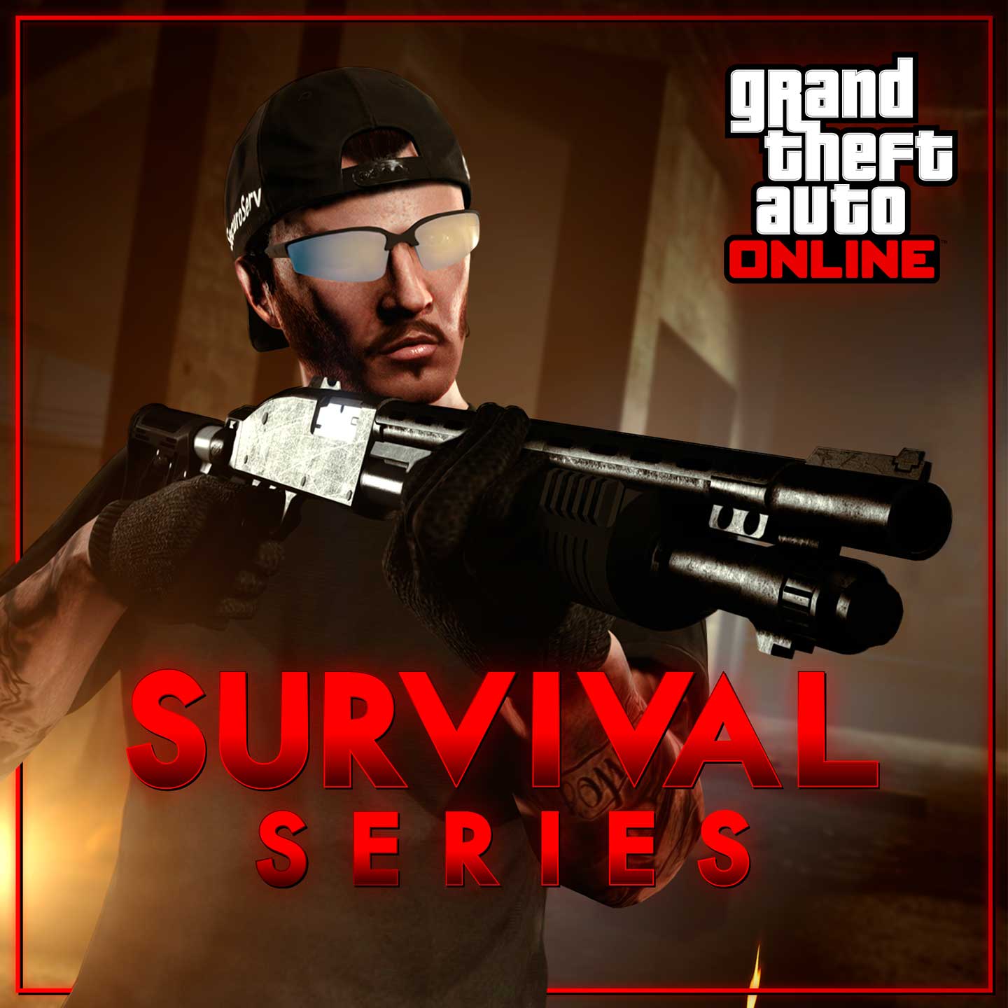 GTA 在线模式角色和生存战系列标志的图片