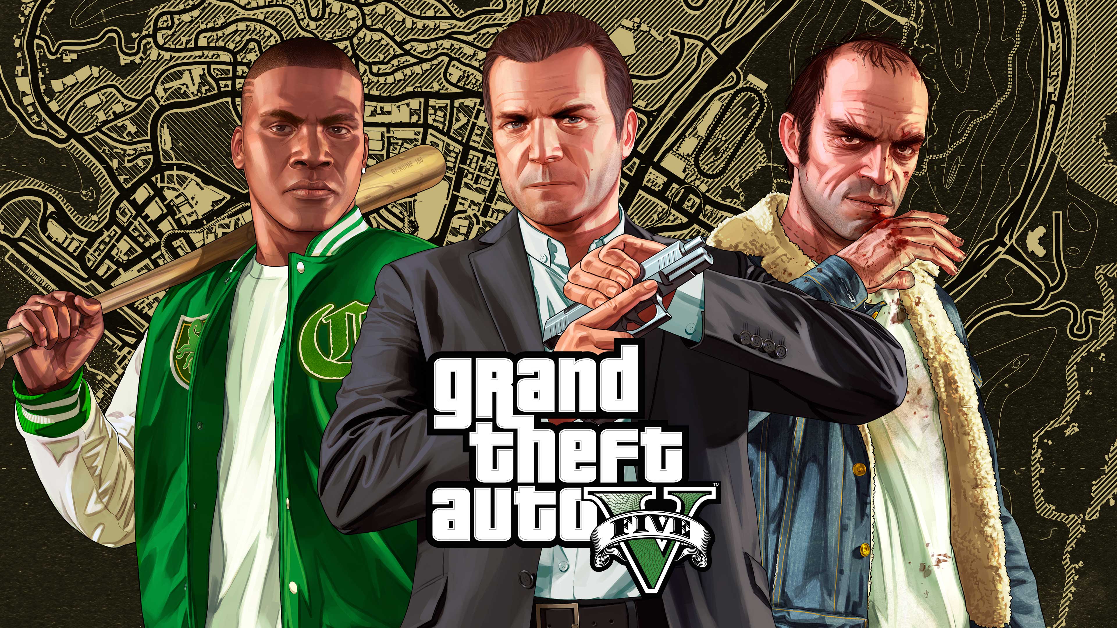 PS5 和 XboxSeriesX|S 上 GTA 5 游戏封面图片