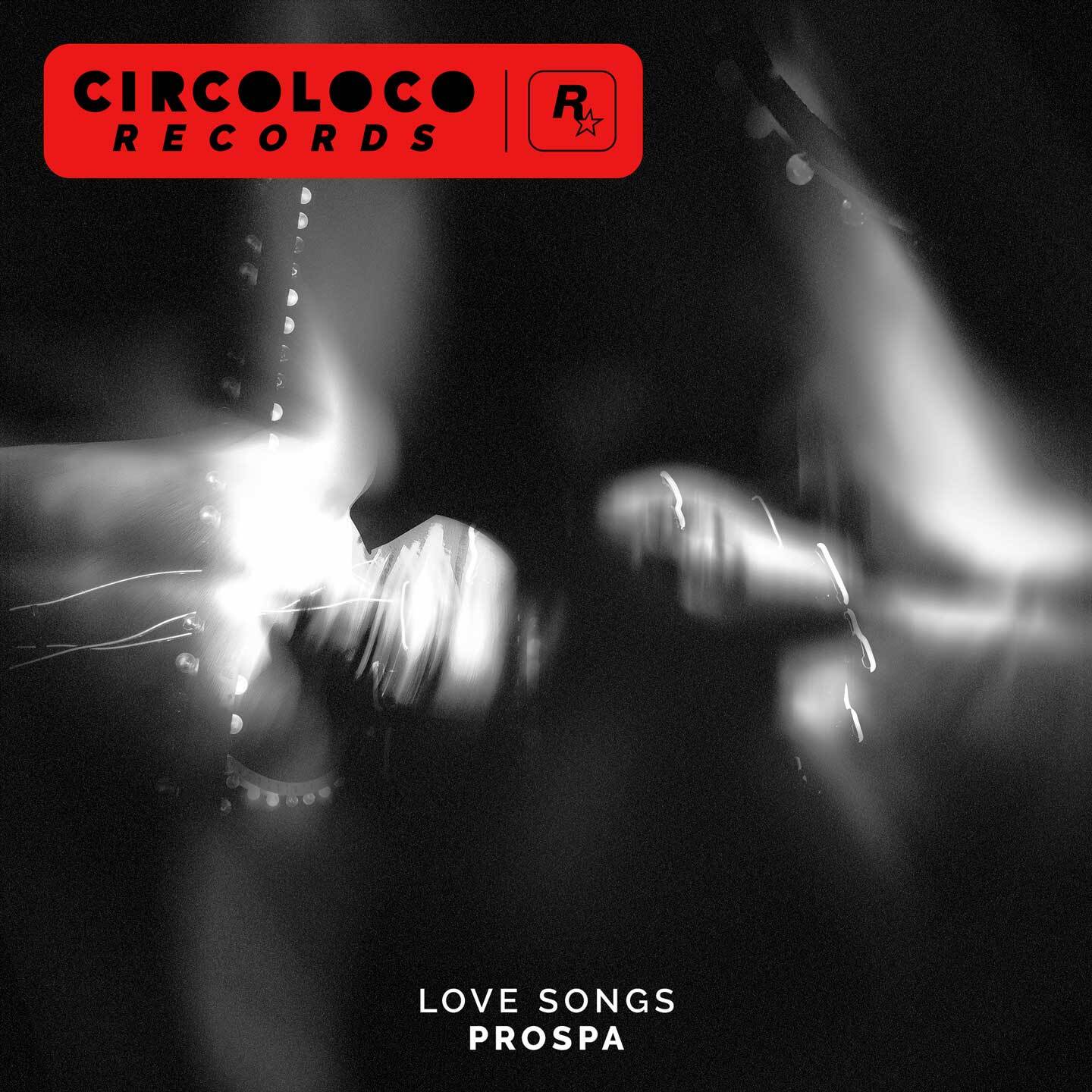CircoLoco Records的海报，印有两个白色的模糊人影。