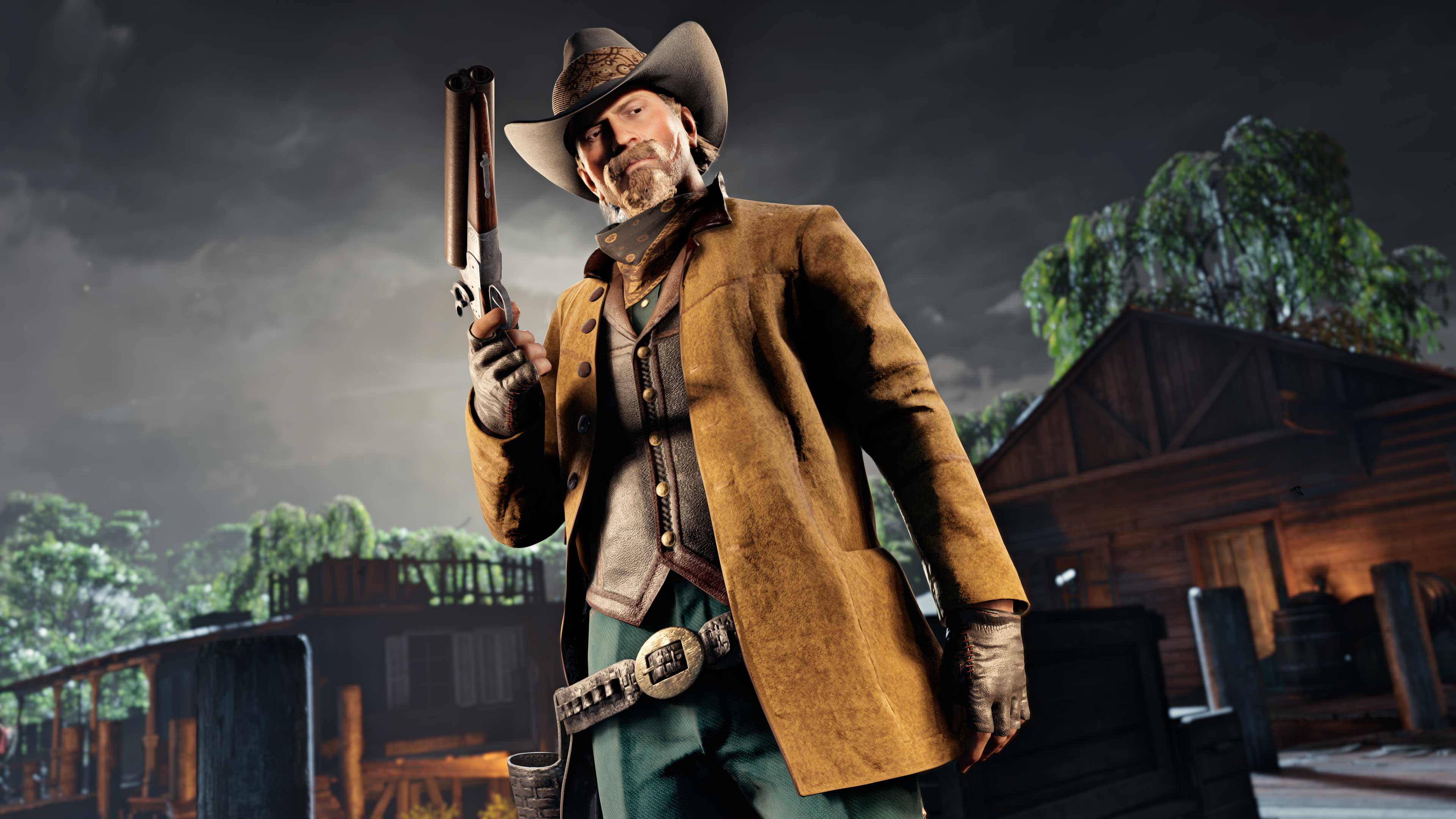 穿着社区装束的 Red Dead 在线模式角色的图片