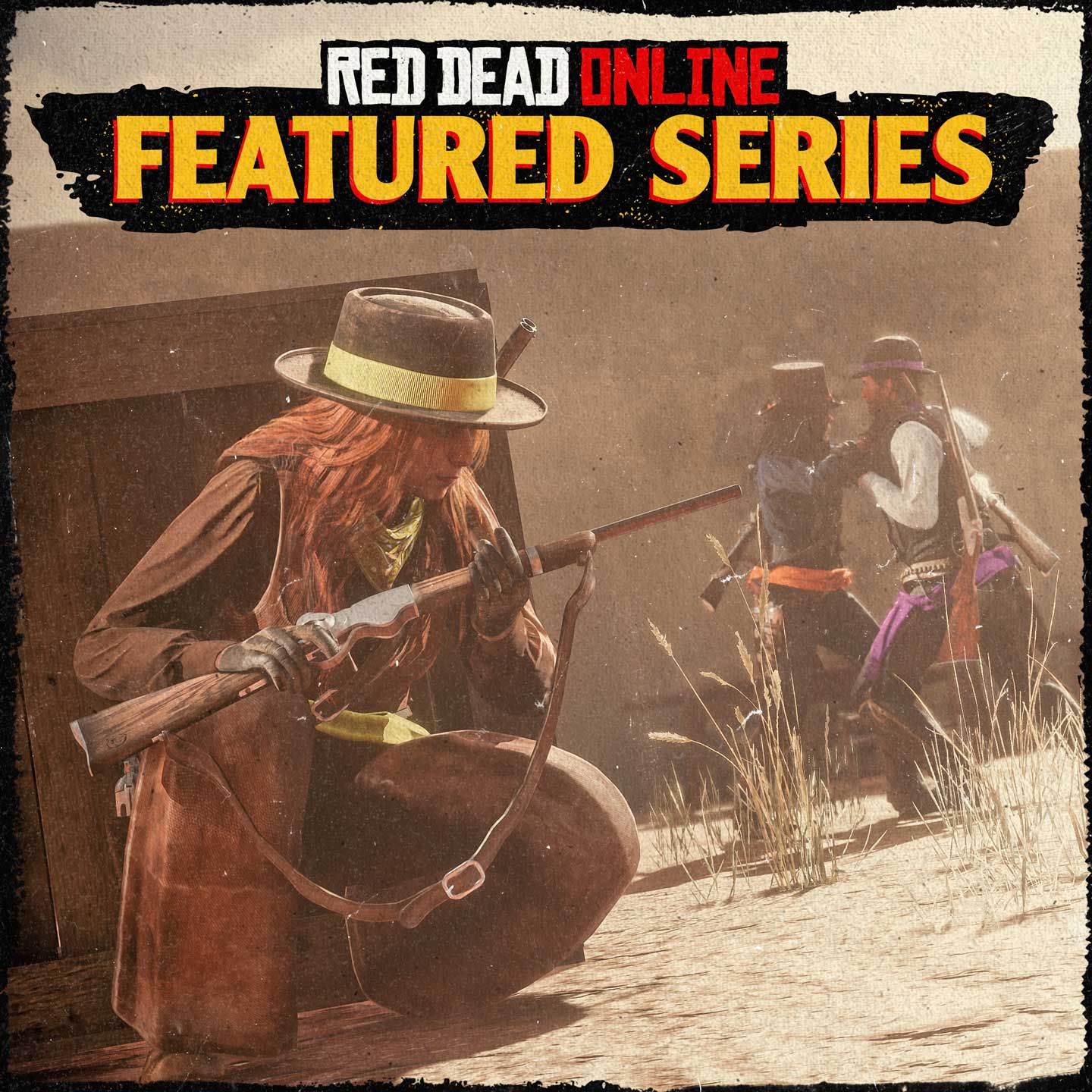 Red Dead 在线模式的图片与精选系列赛的标志