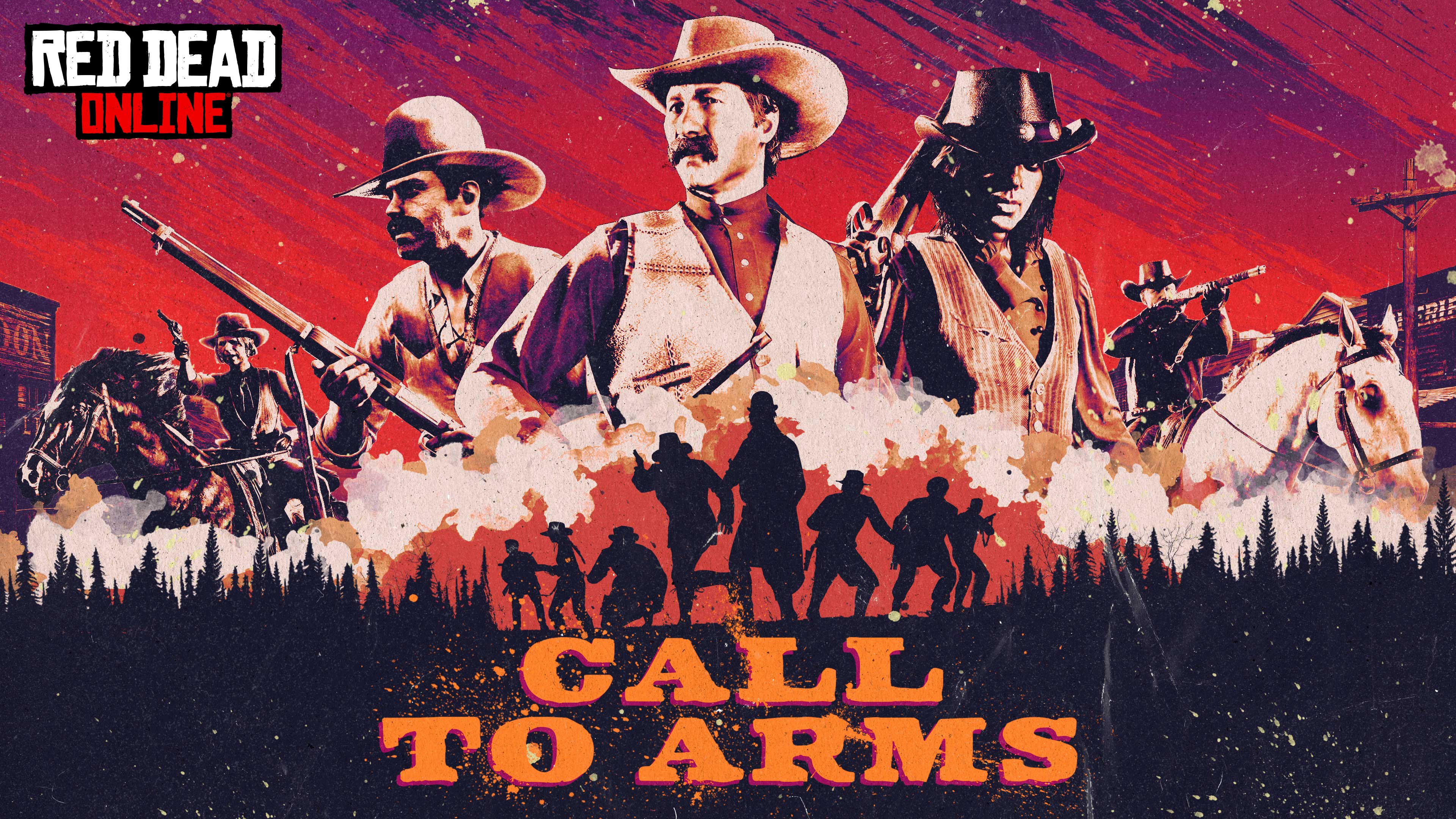 Red Dead 在线模式武装号召的艺术作品及标志