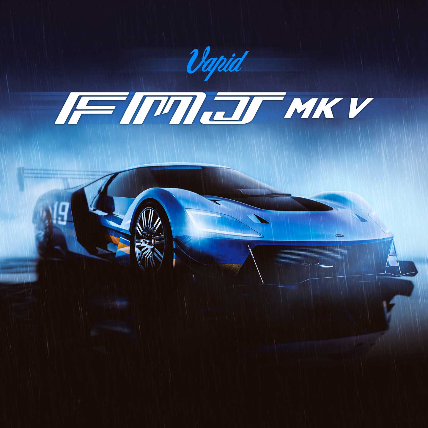 威皮FMJ MK V汽车海报。