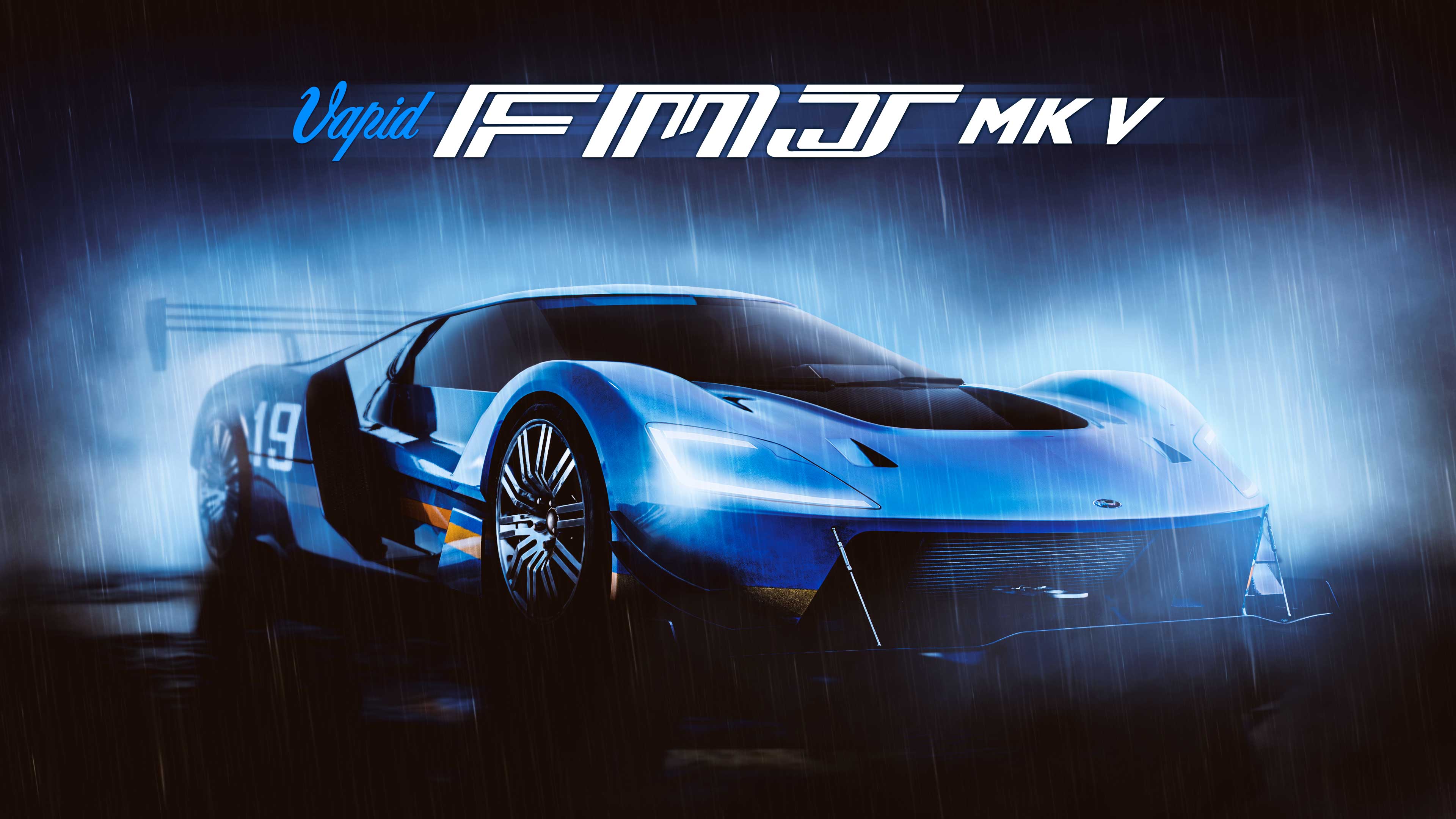 威皮FMJ MK V汽车海报。