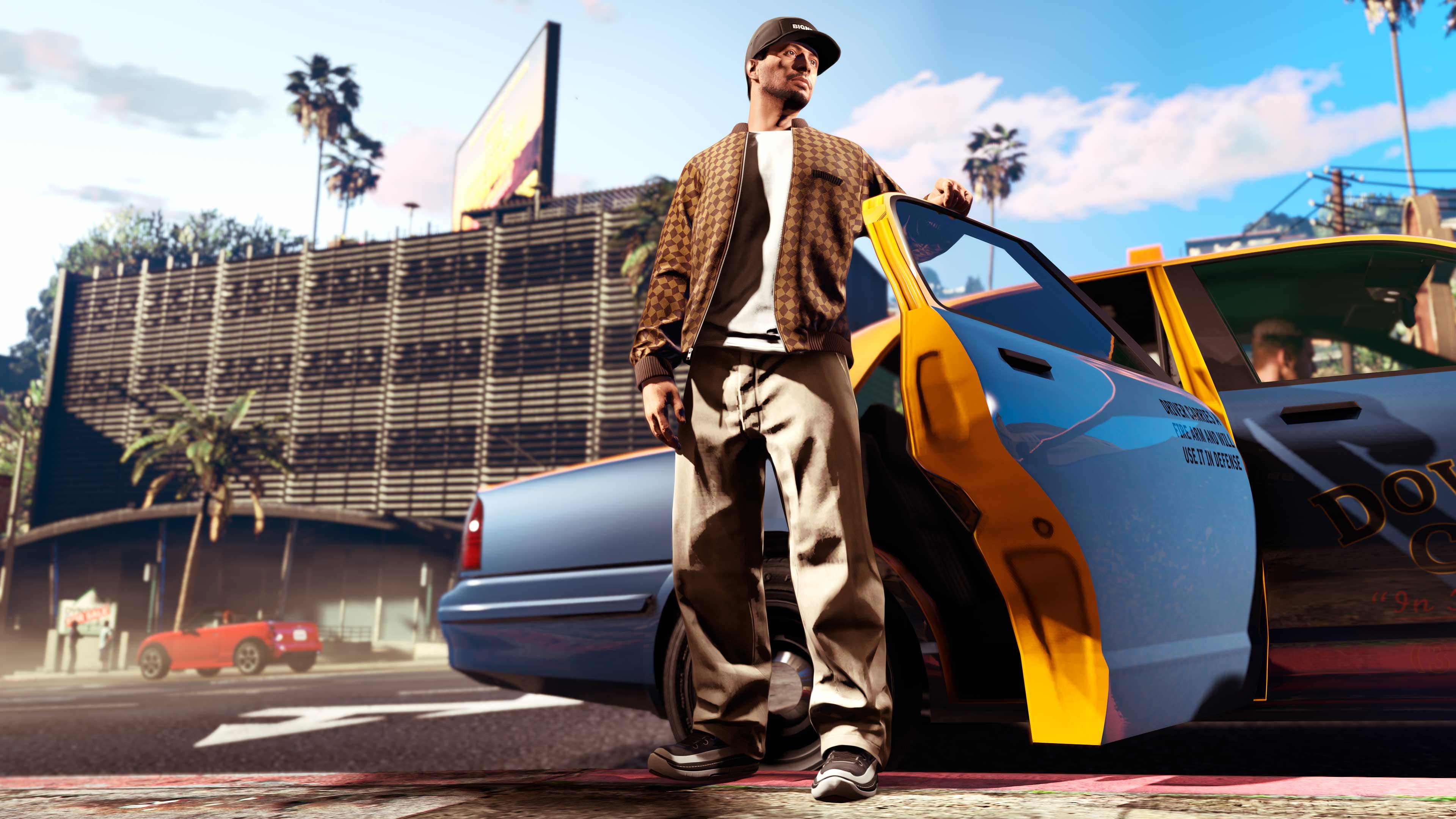 GTA 在线模式角色和出租车载具的图片