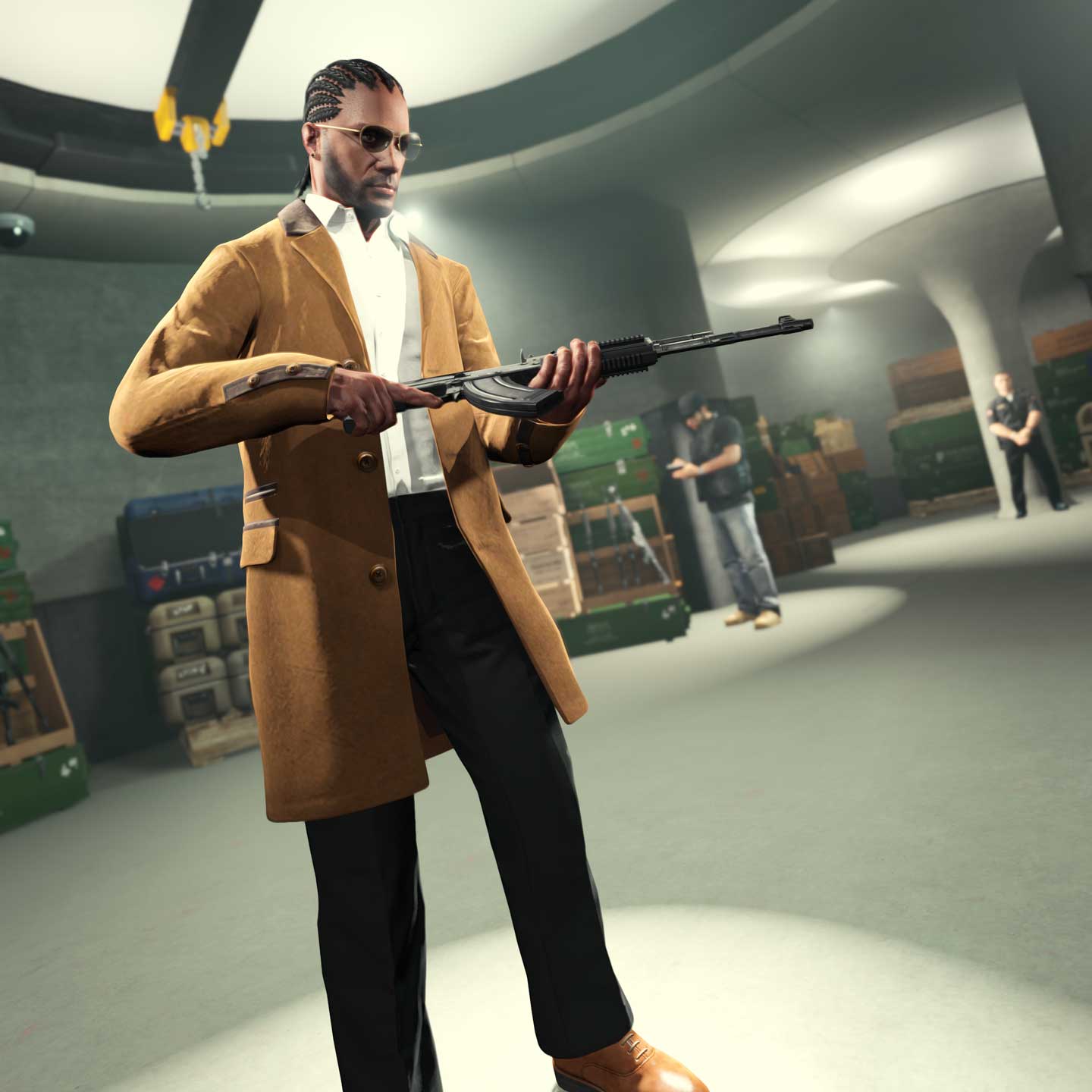 GTA 在线模式角色在夜总会仓库的图片