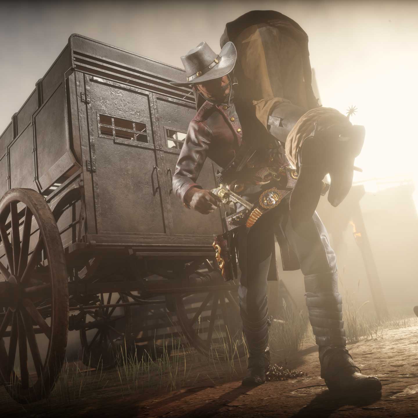 Red Dead 在线模式赏金猎人角色的图片