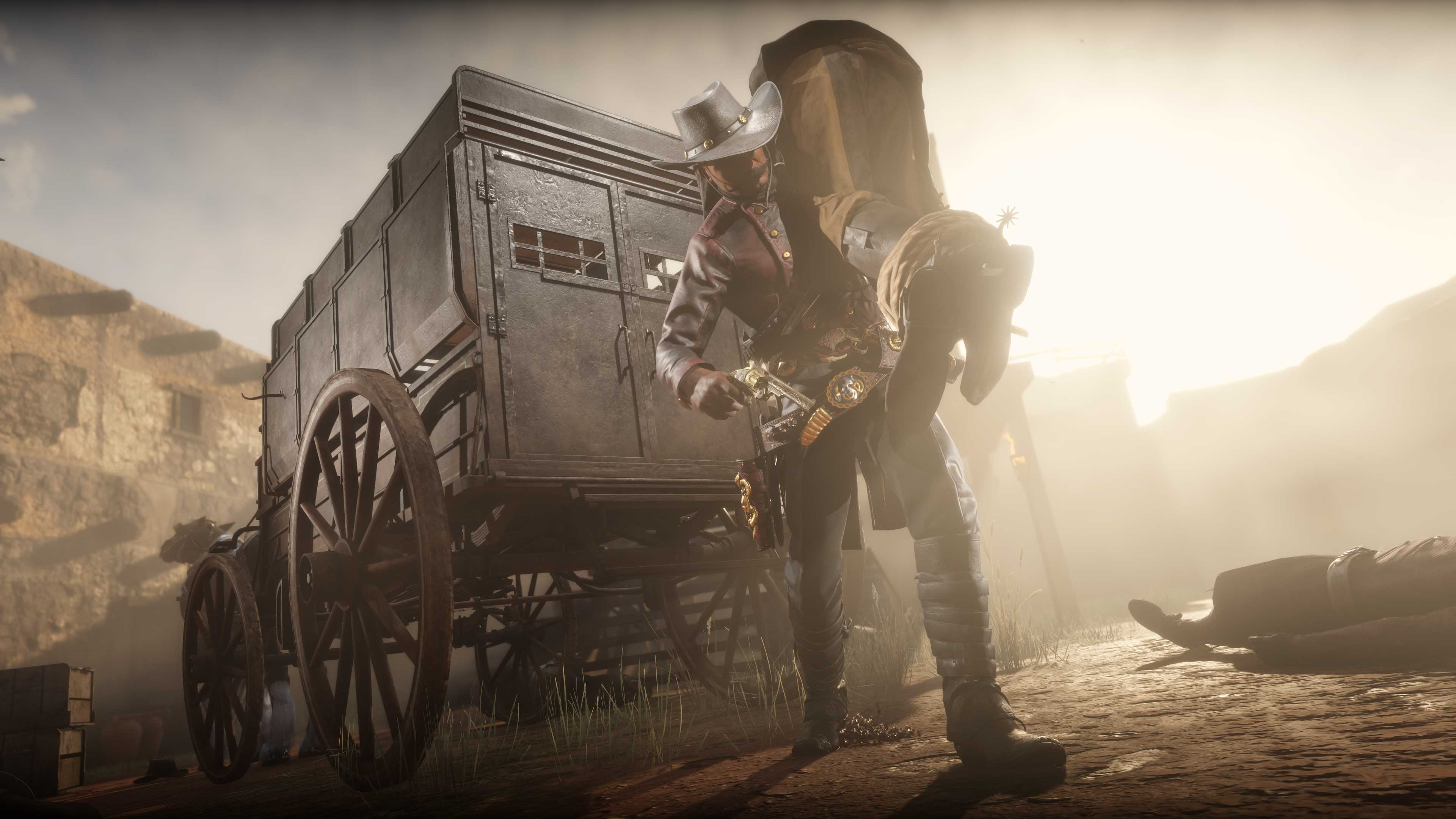 Red Dead 在线模式赏金猎人角色的图片