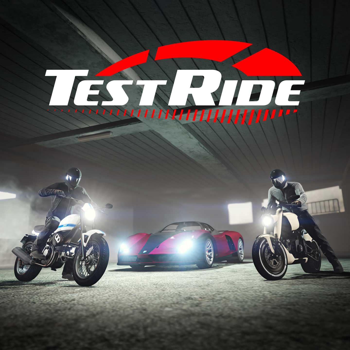 GTA 在线模式带有“测试载具”标志的图片