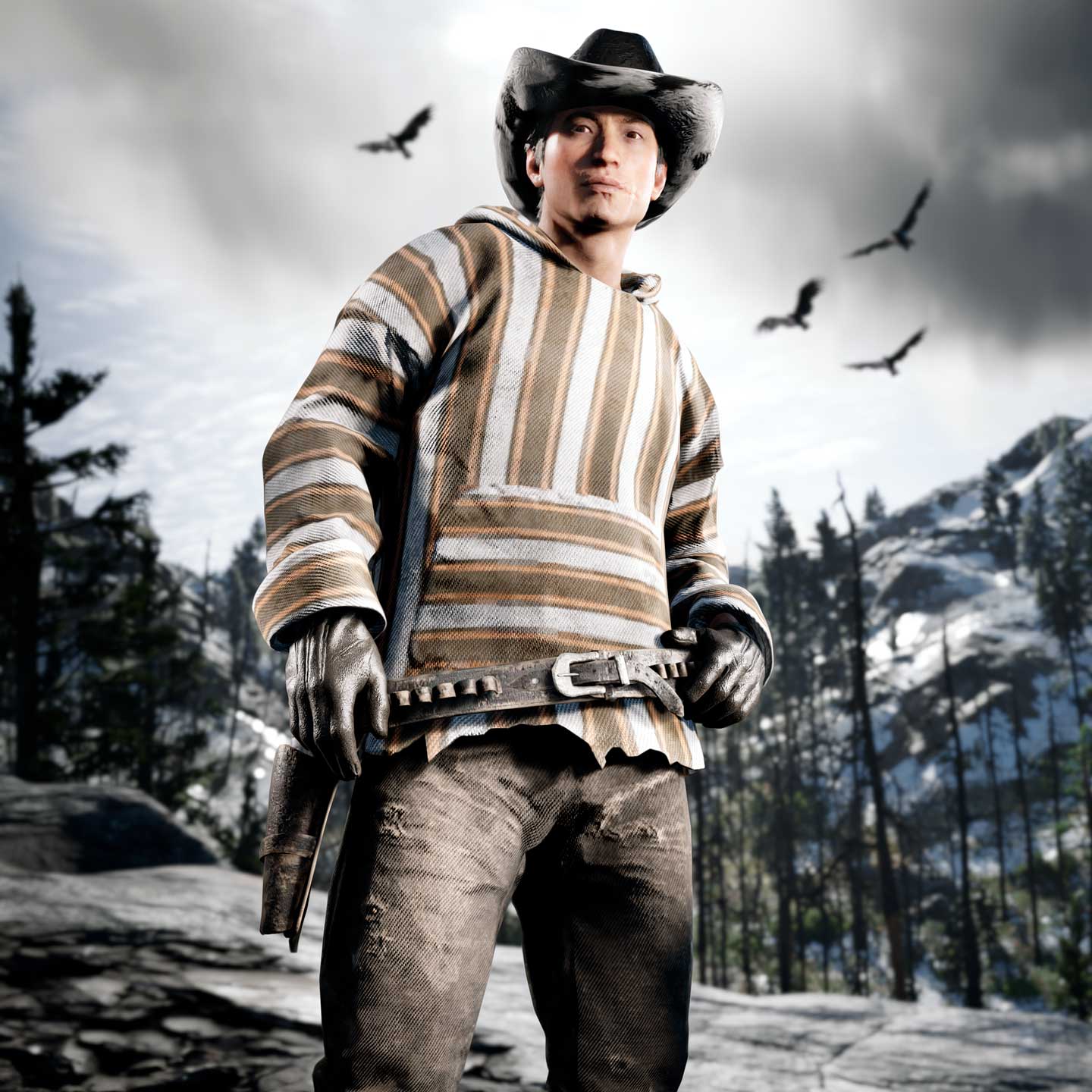 screenshot of Red Dead Online character