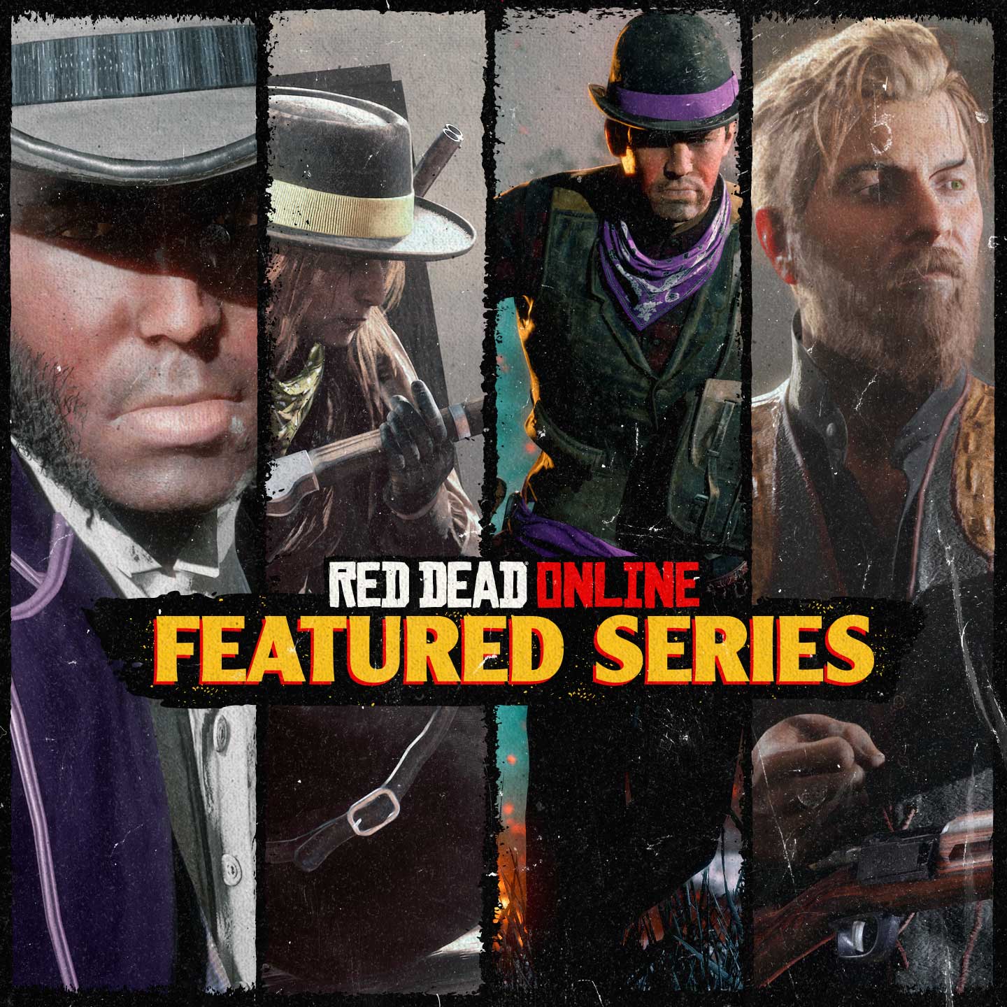 Red Dead 在线模式精选系列赛的图片和徽标