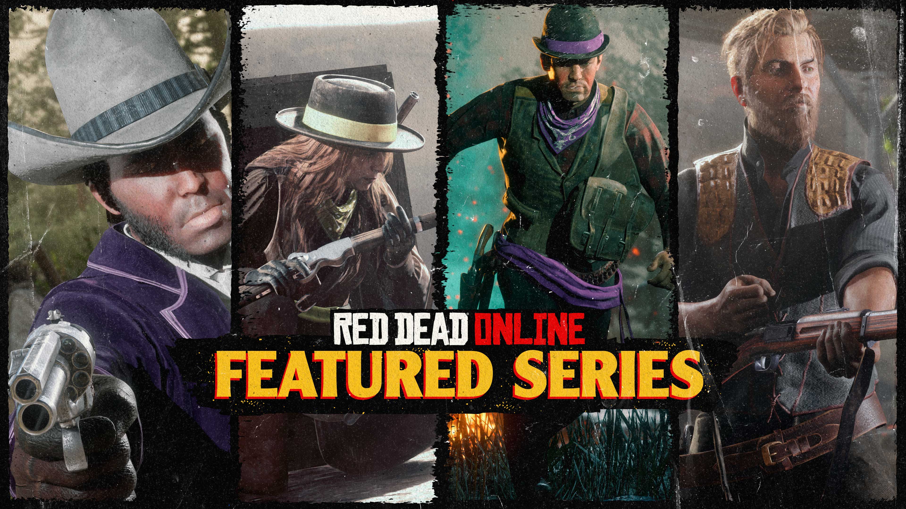 Red Dead 在线模式精选系列赛的图片和徽标