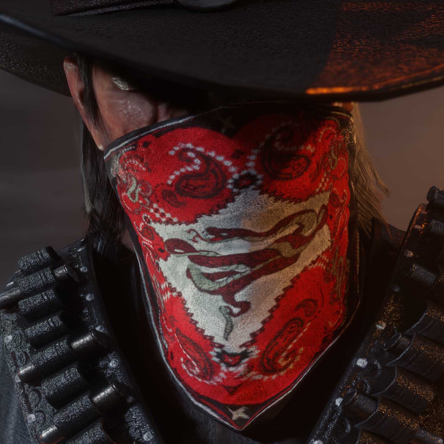 Red Dead 在线模式角色佩戴费罗蒙面巾的图片