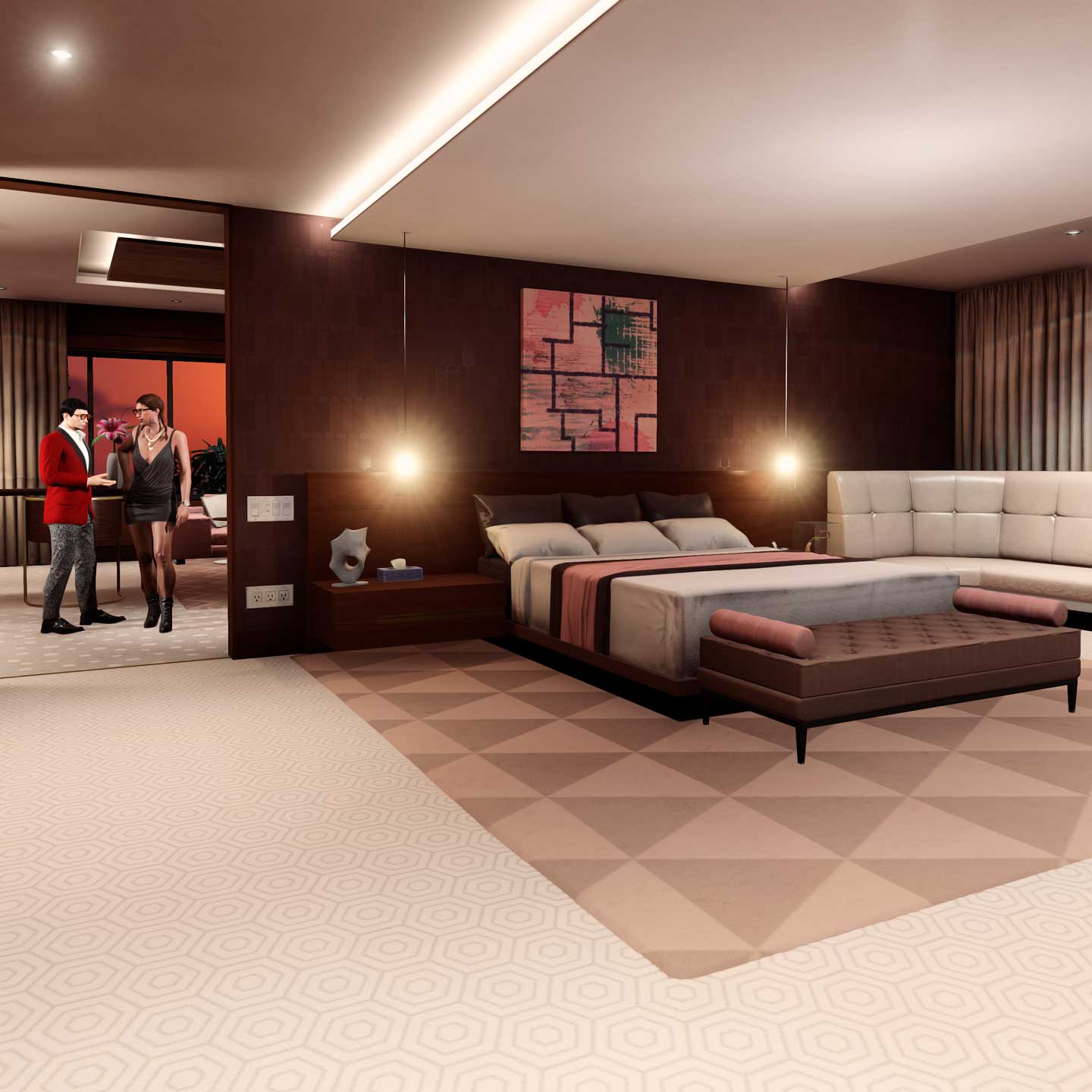 screenshot of GTA Online penthouse property