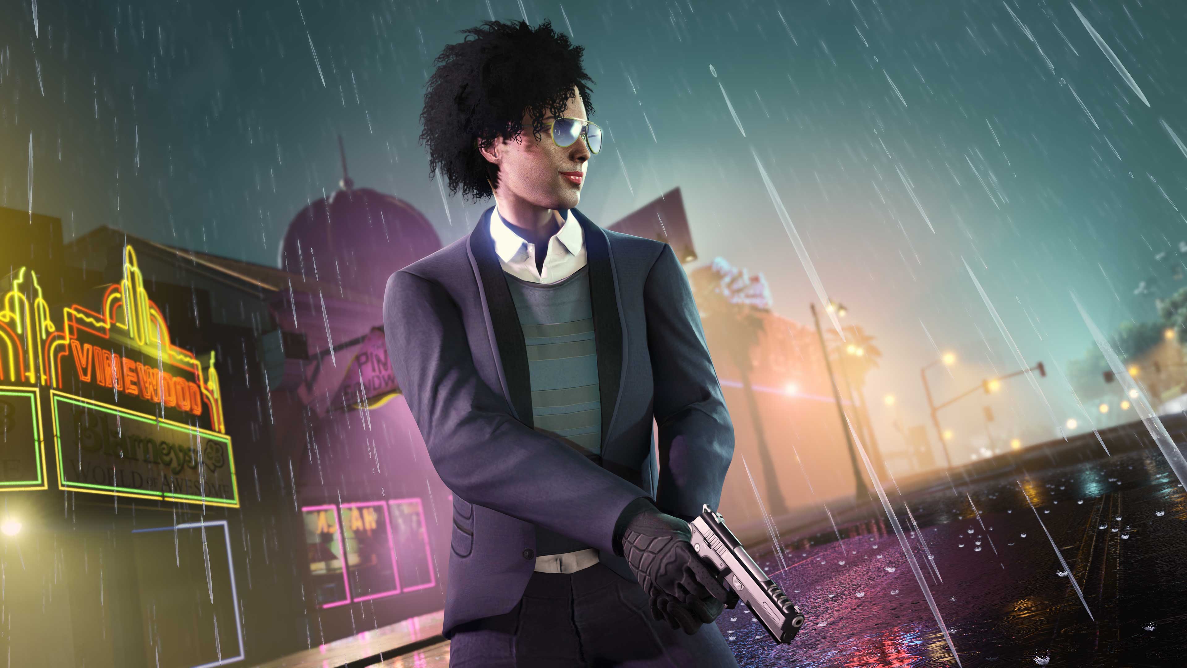 GTA 在线模式角色穿着《名钻赌场豪劫》多功能背心的图片