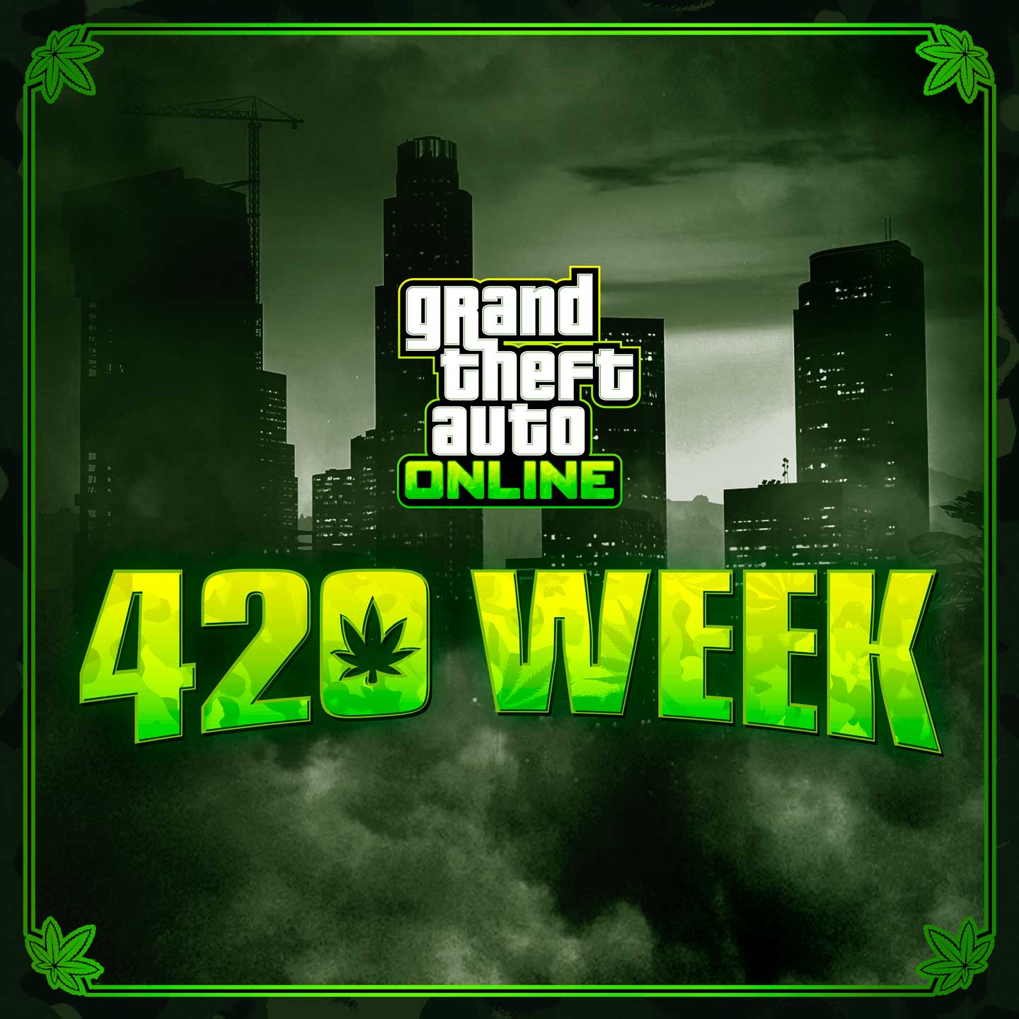 GTA 在线模式 420 周的海报。