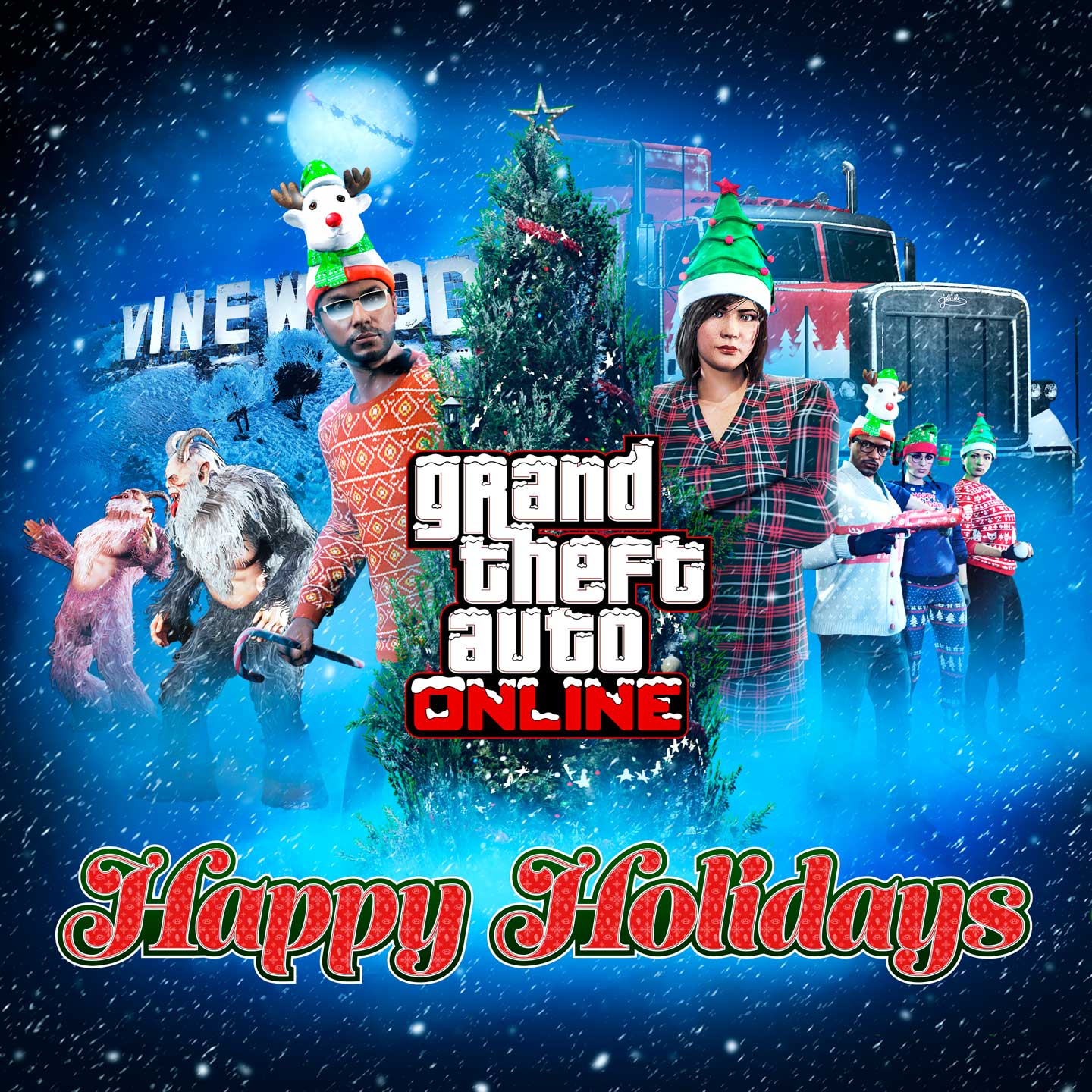 GTA 在线模式：节日快乐的海报