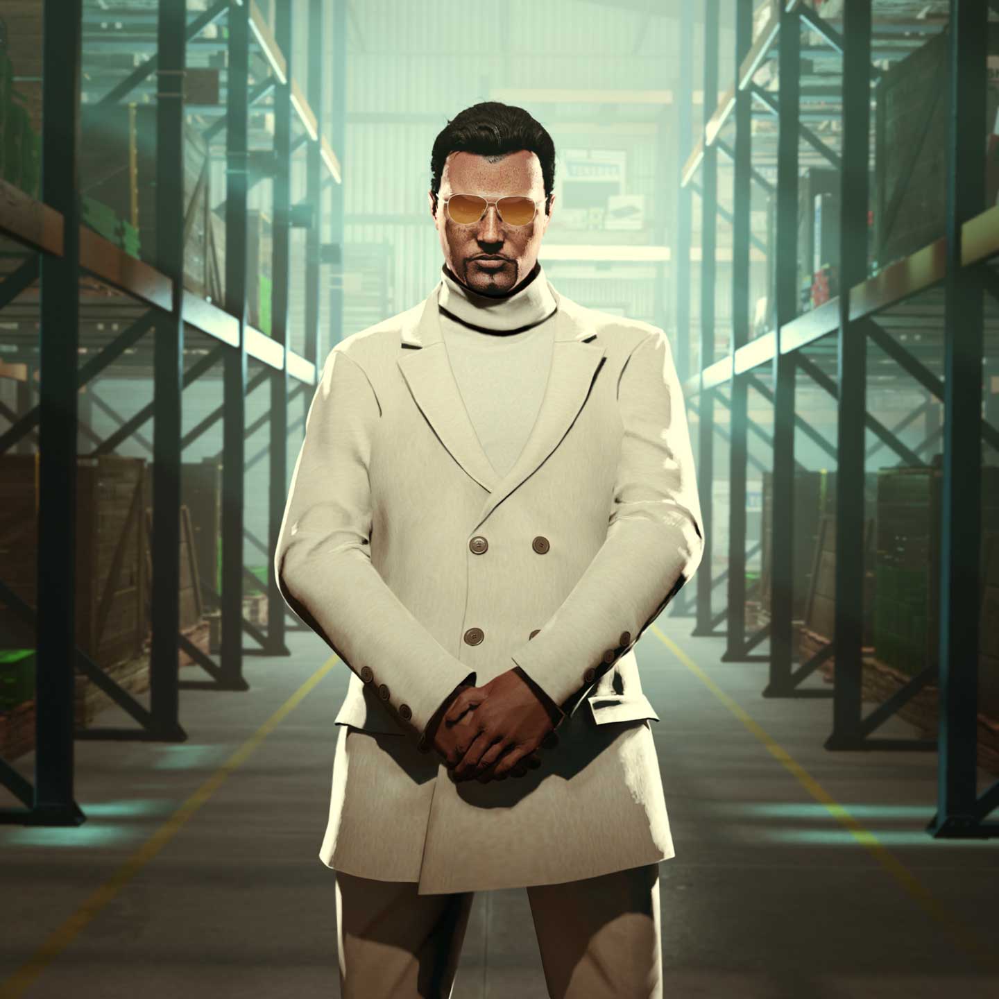 GTA 在线模式角色在仓库里的图片