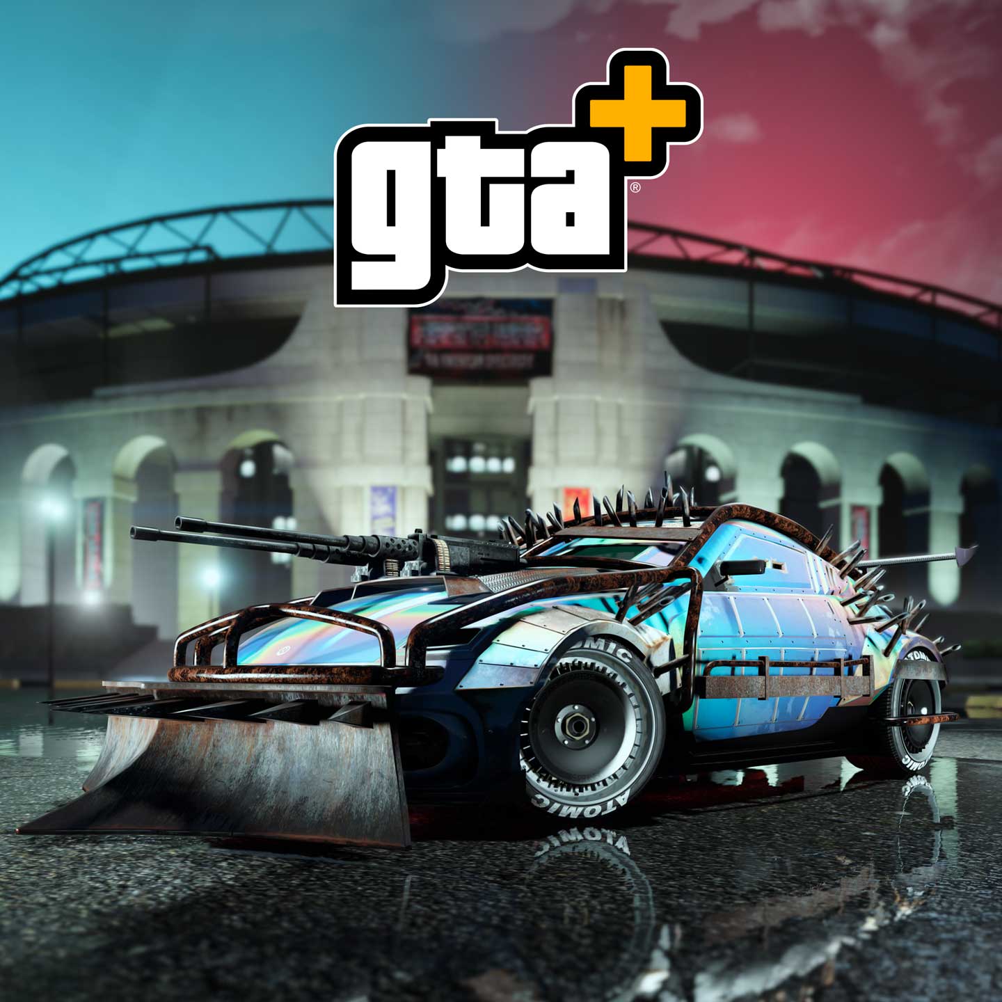 GTA 在线模式带有 GTA+ 标志的图片
