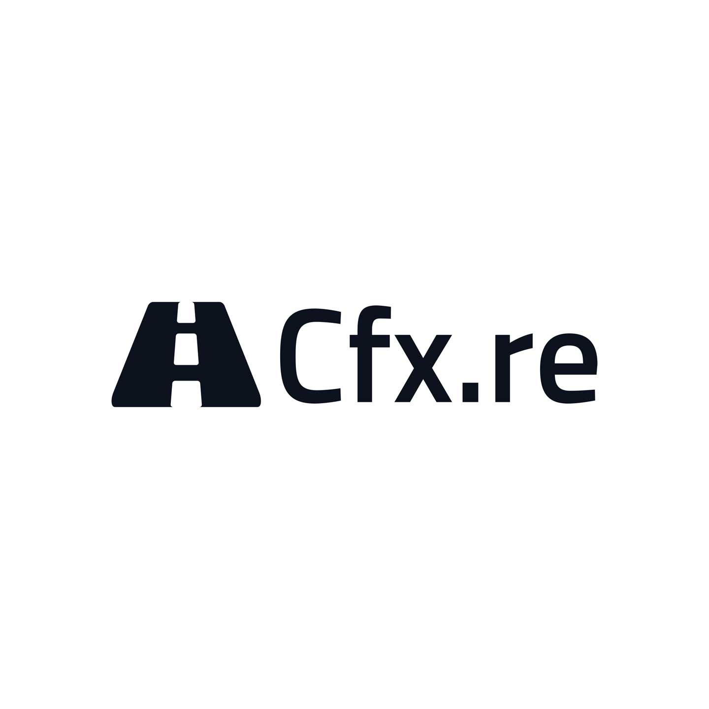 白色背景上的 Cfx.re 徽标