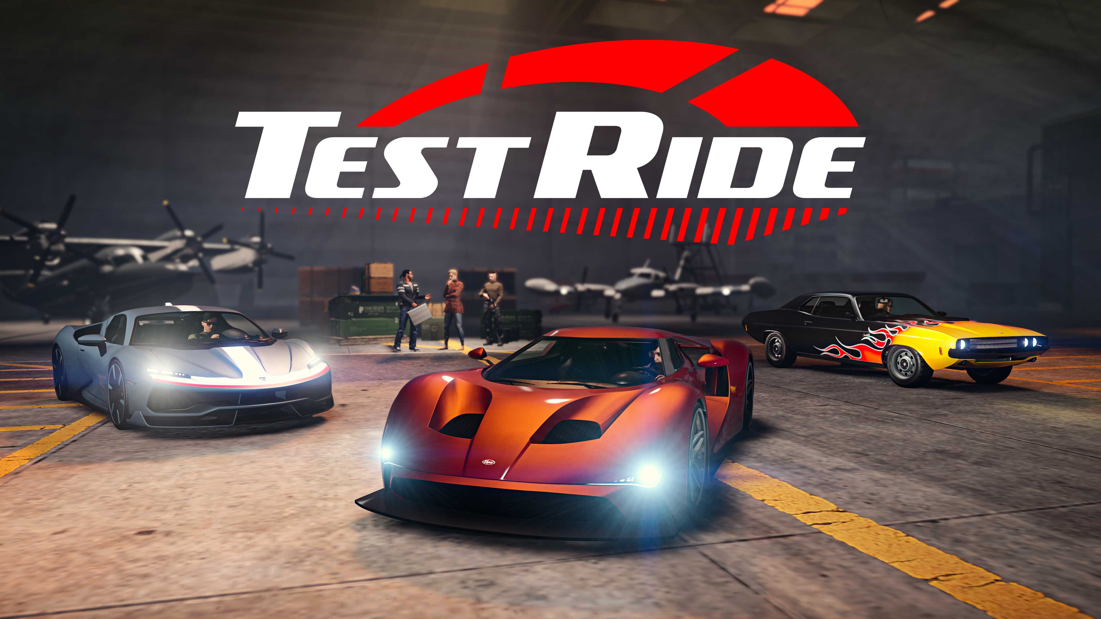 GTA 在线模式带有测试载具标志的图片