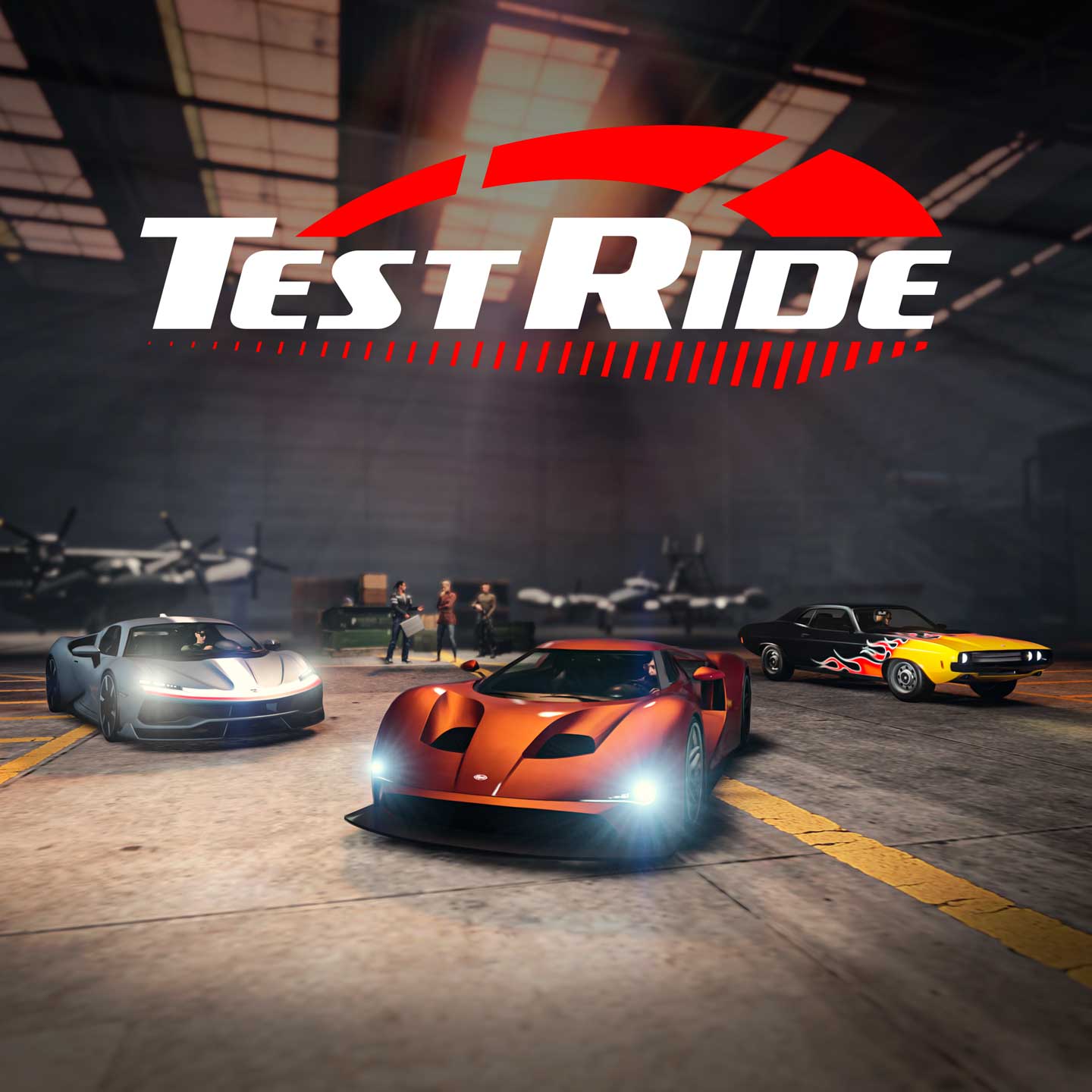 GTA 在线模式带有测试载具标志的图片