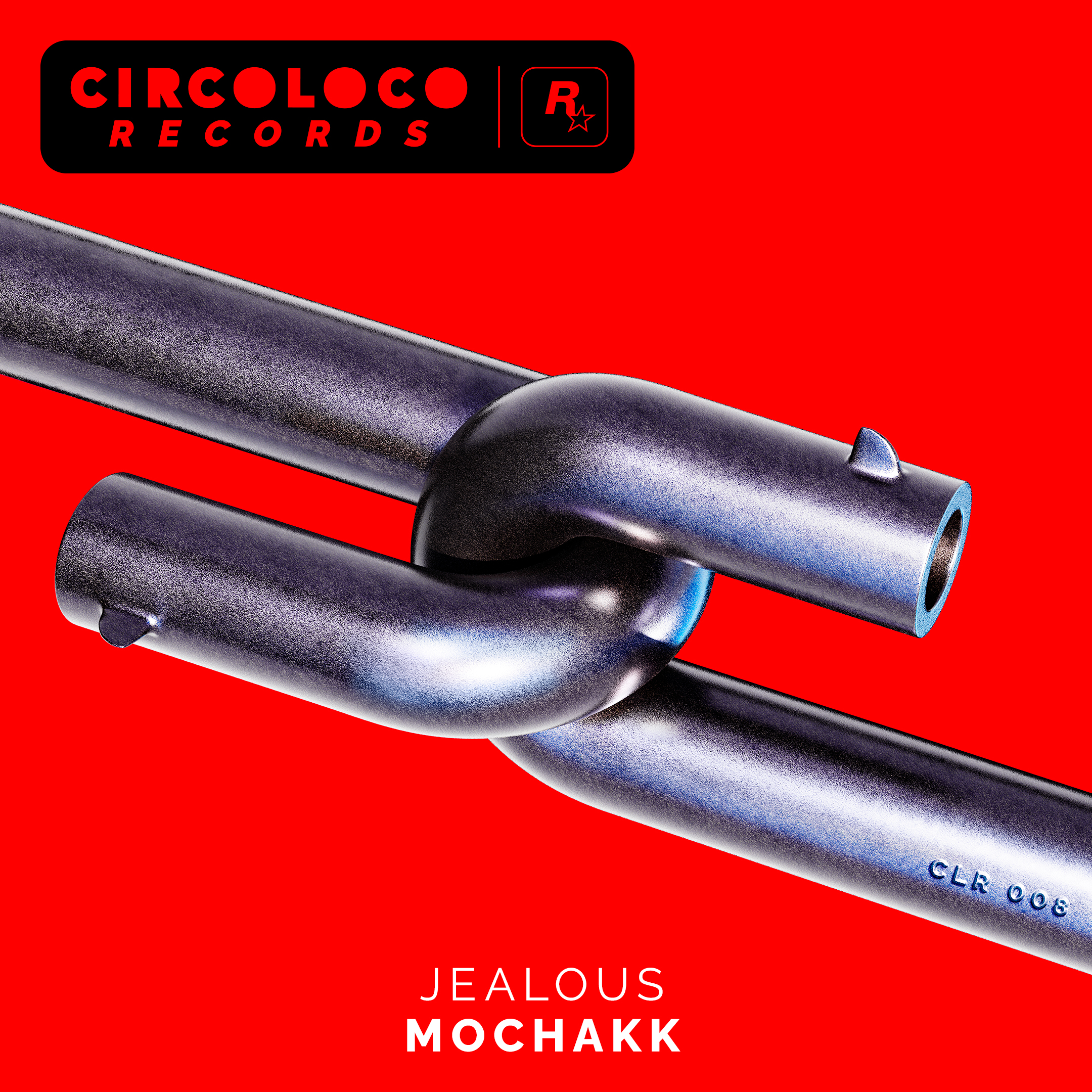 Mochakk 的《Jealous》艺术作品，带有 CircoLoco Records 徽标