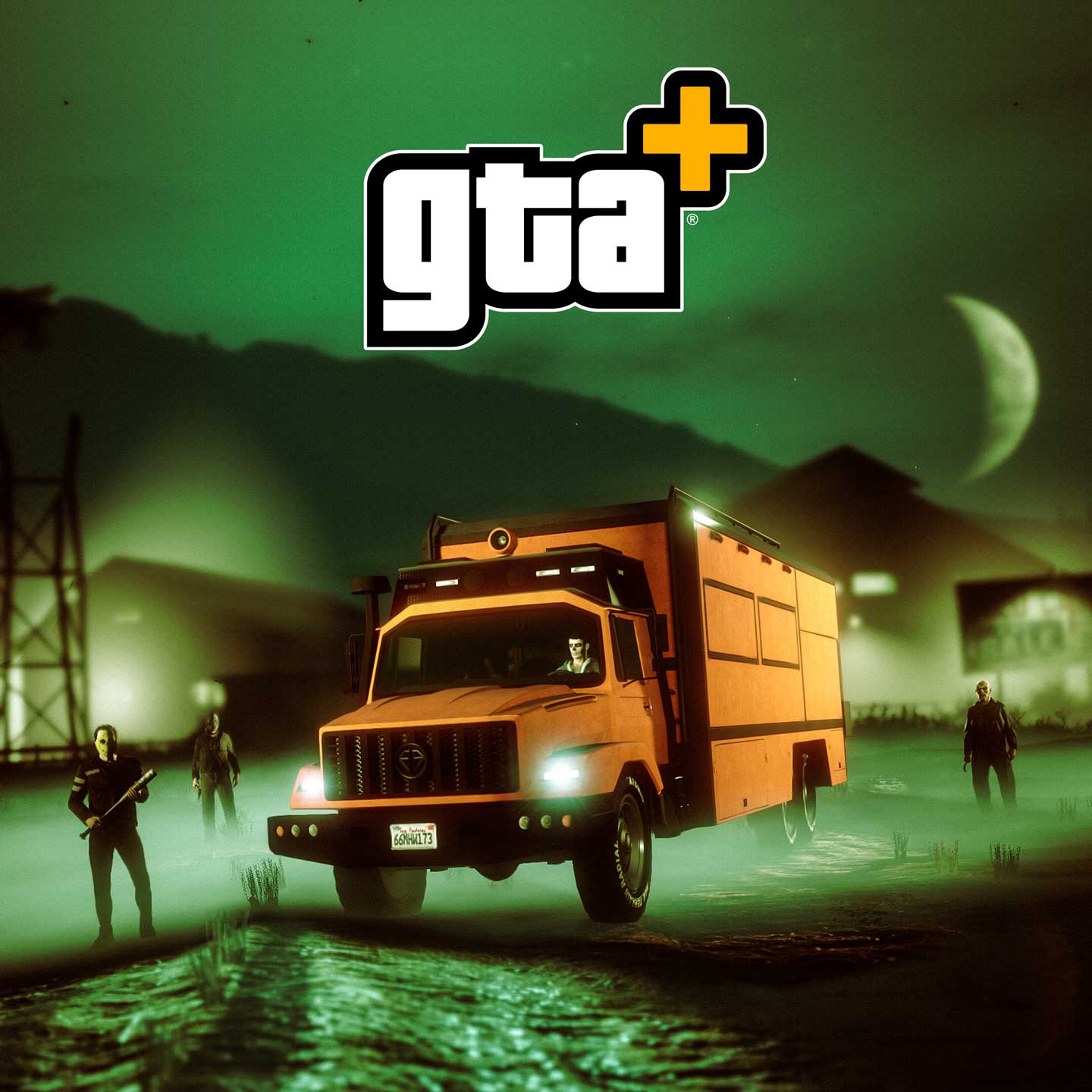 贝飞特恐霸和 GTA+ 标志的图片