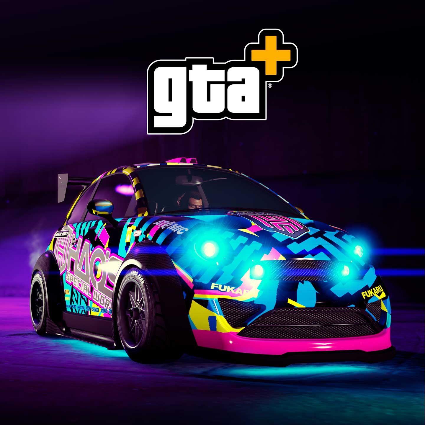 古罗帝精力霸 R/A 小型汽车与 GTA+ 标志的图片