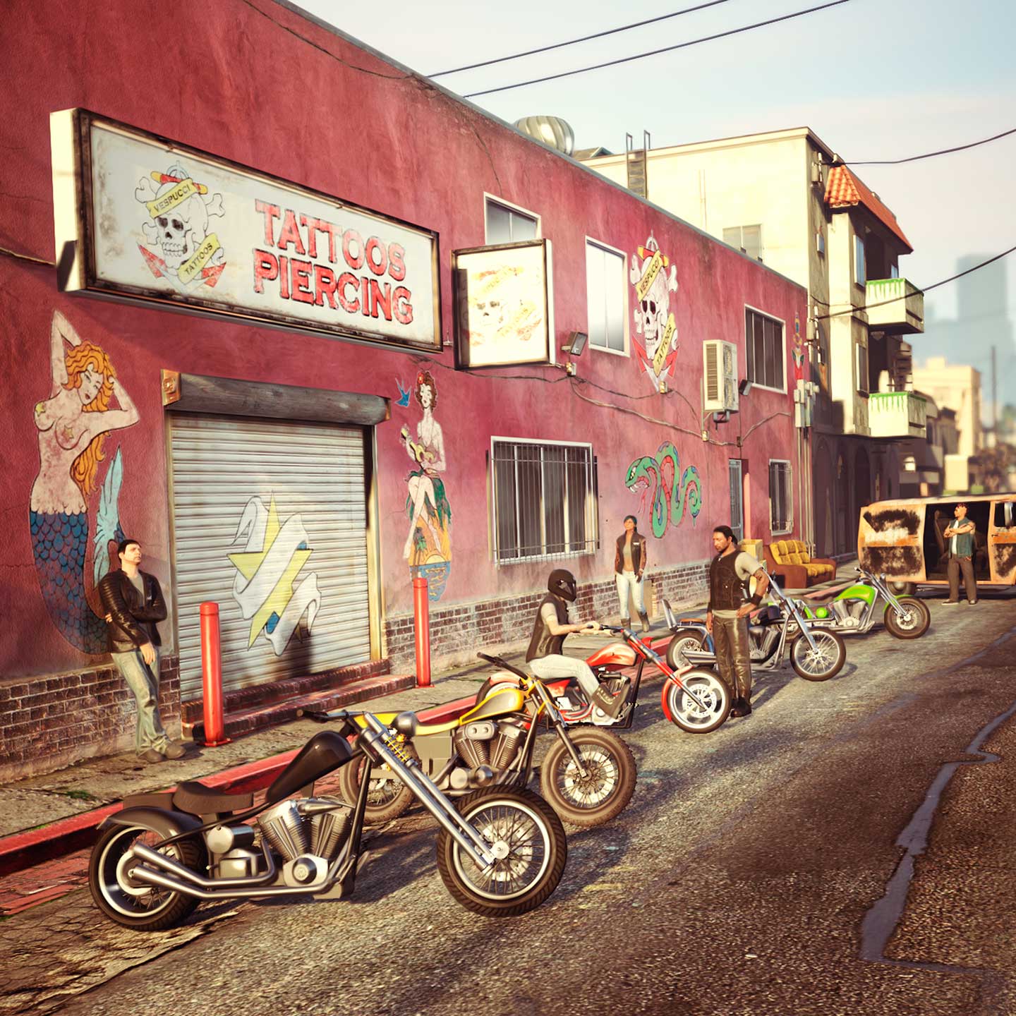 screenshot of GTA Online Biker Clubhouse