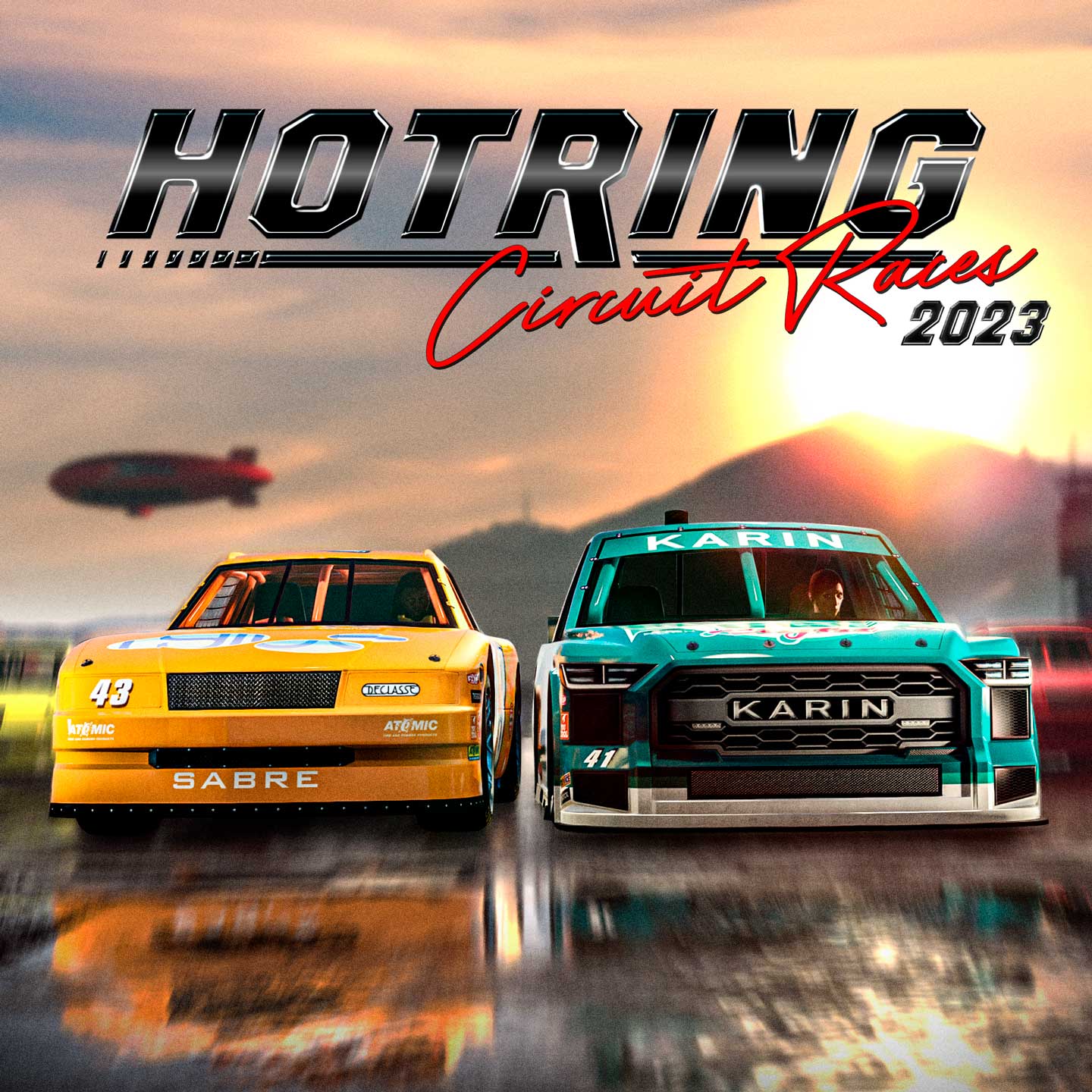 燃轨巡回赛竞速 2023 的海报
