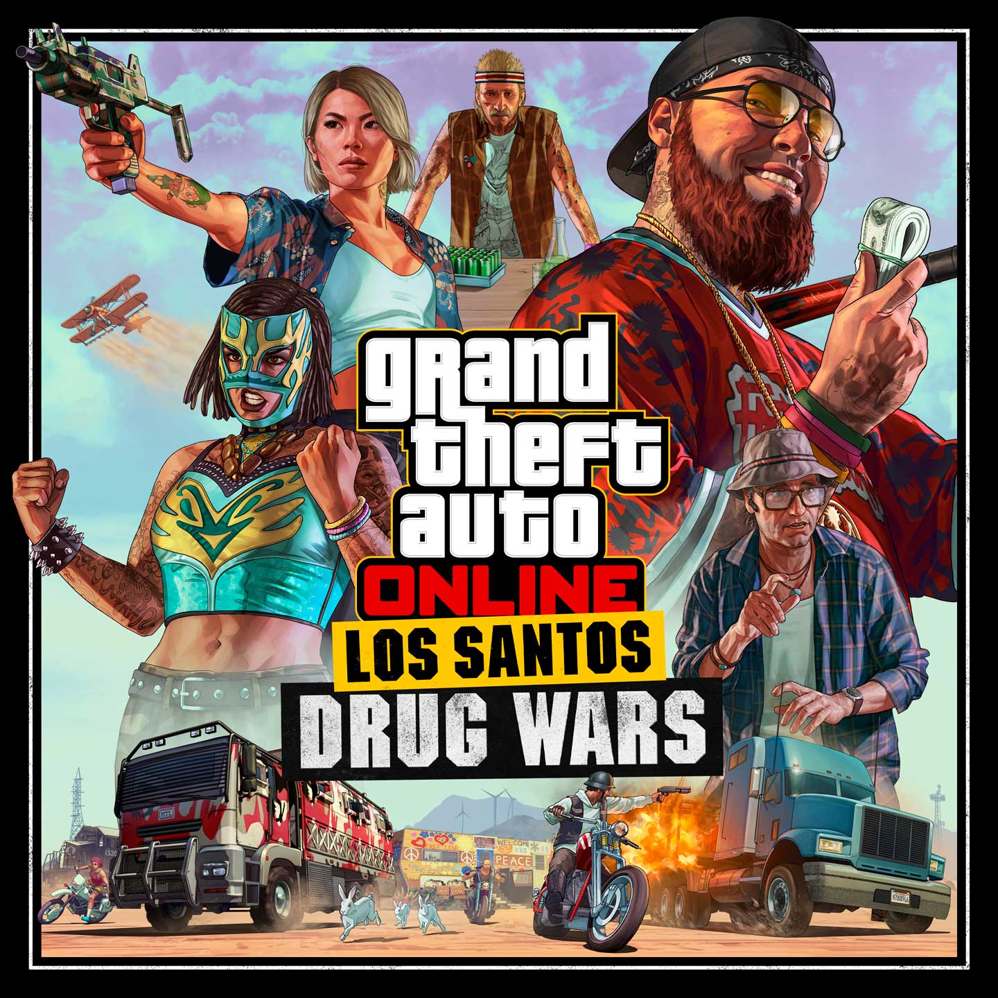 GTA 在线模式:《洛圣都毒品战》艺术作品和标志