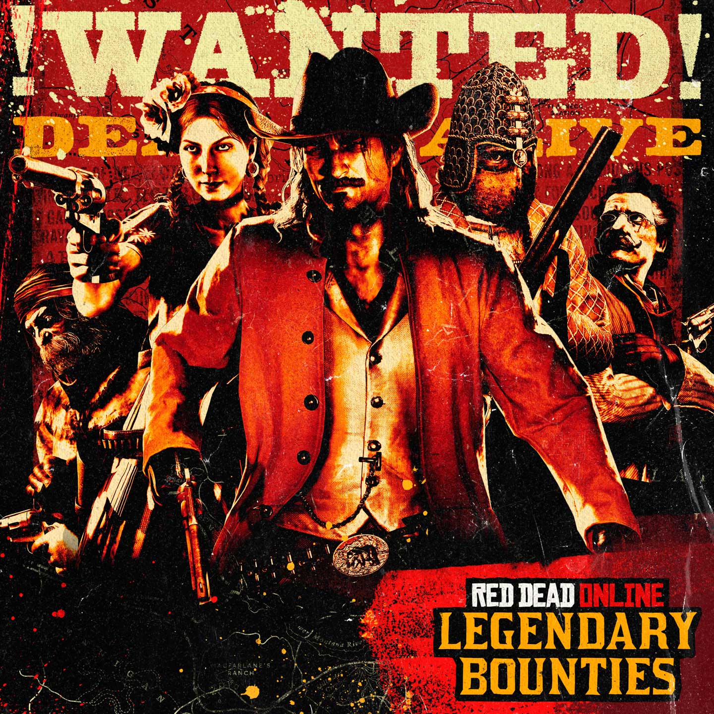 在Red Dead在线模式中收集赏金猎人奖励