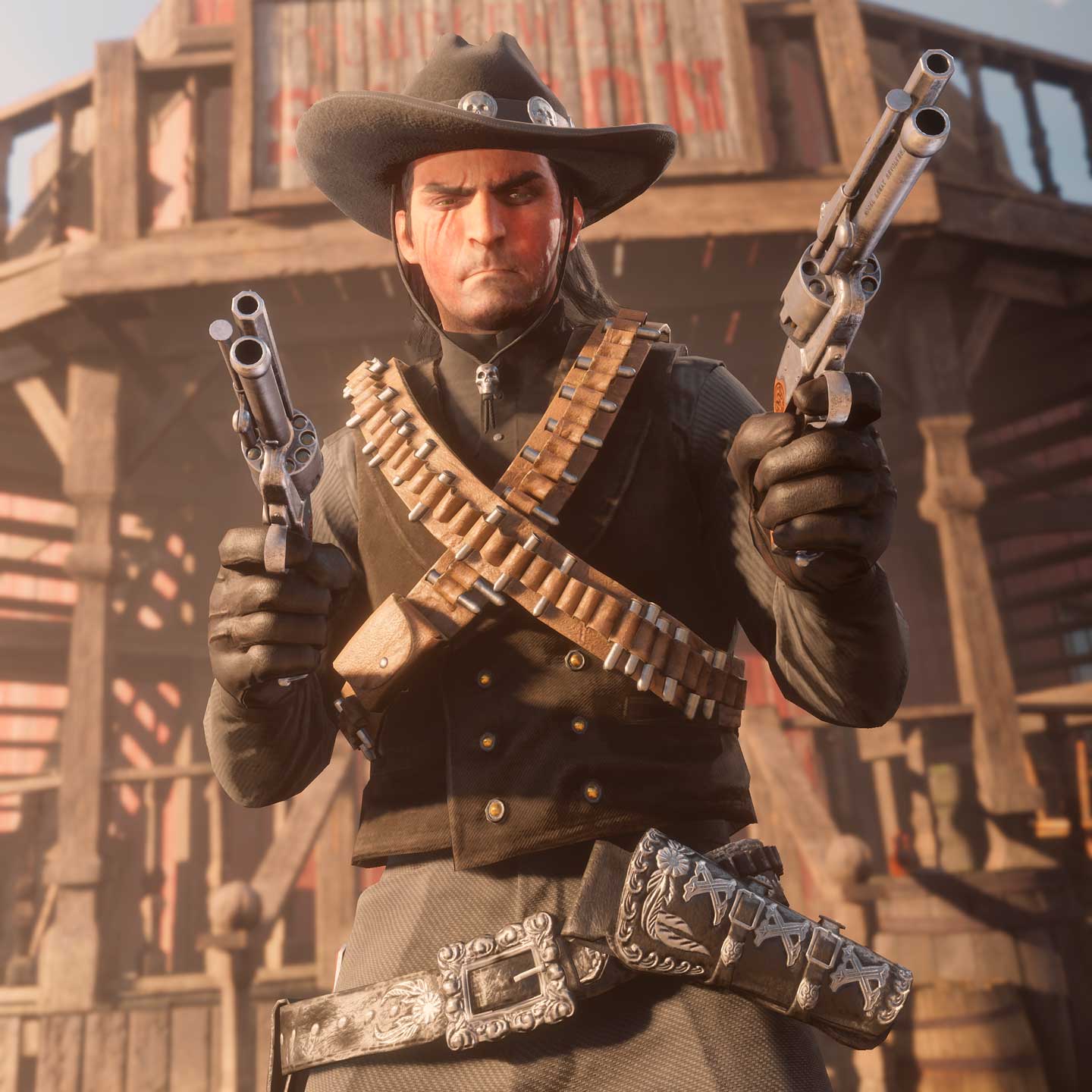 screenshot of Red Dead Online character