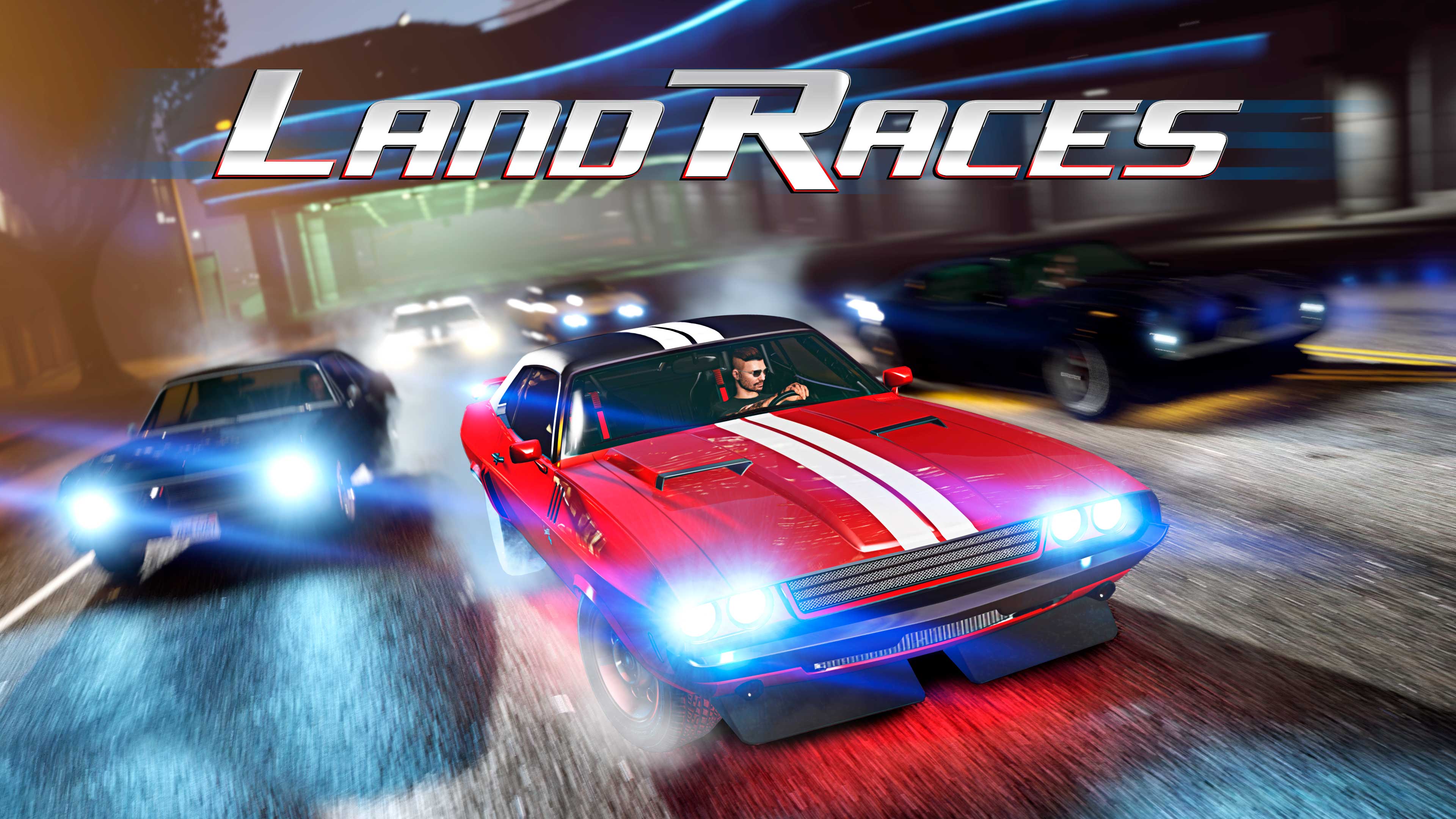 GTA 在线模式载具与陆地竞速标志的图片