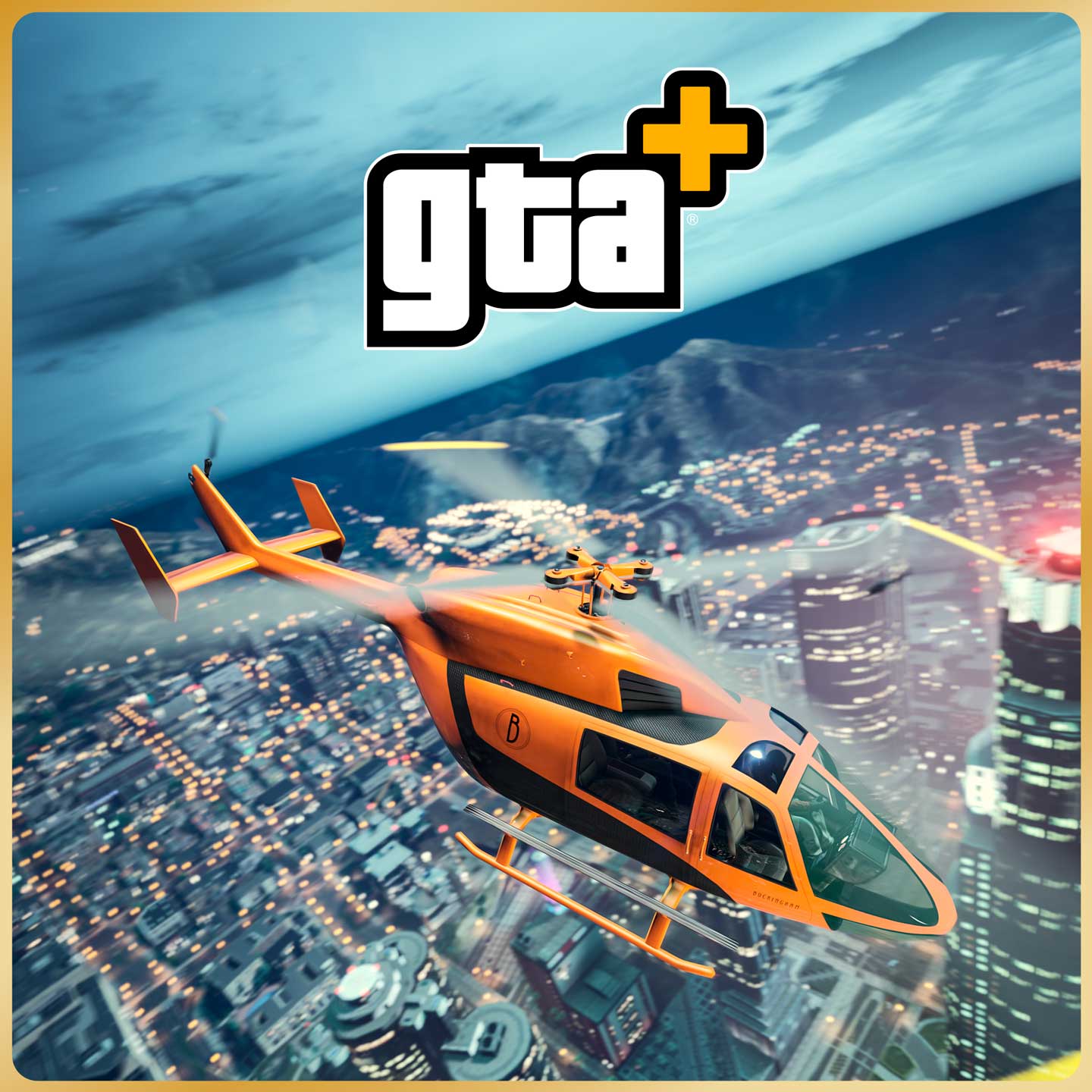 超级沃利托直升机和 GTA+ 标志的图片