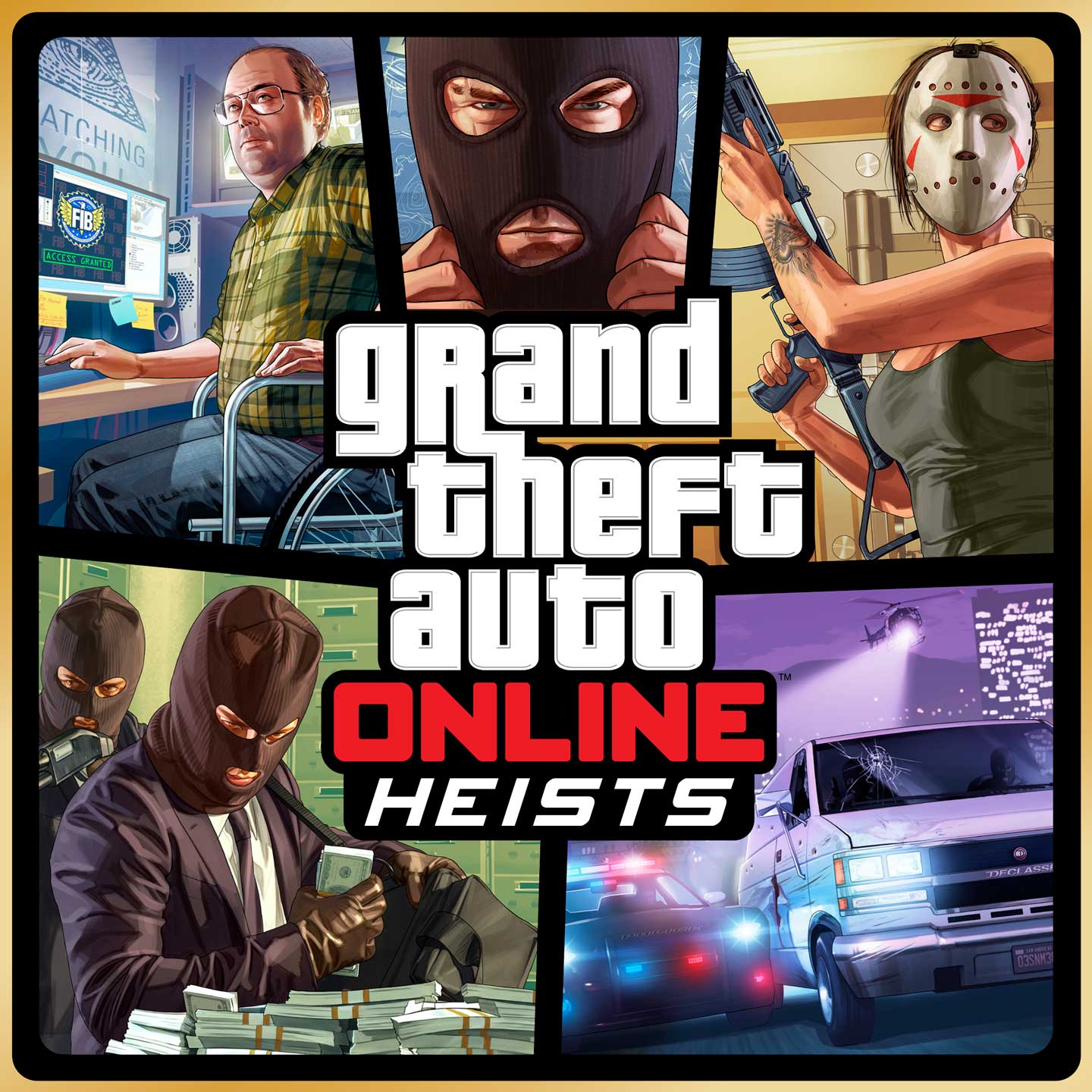 GTA 在线模式抢劫任务标志和艺术作品