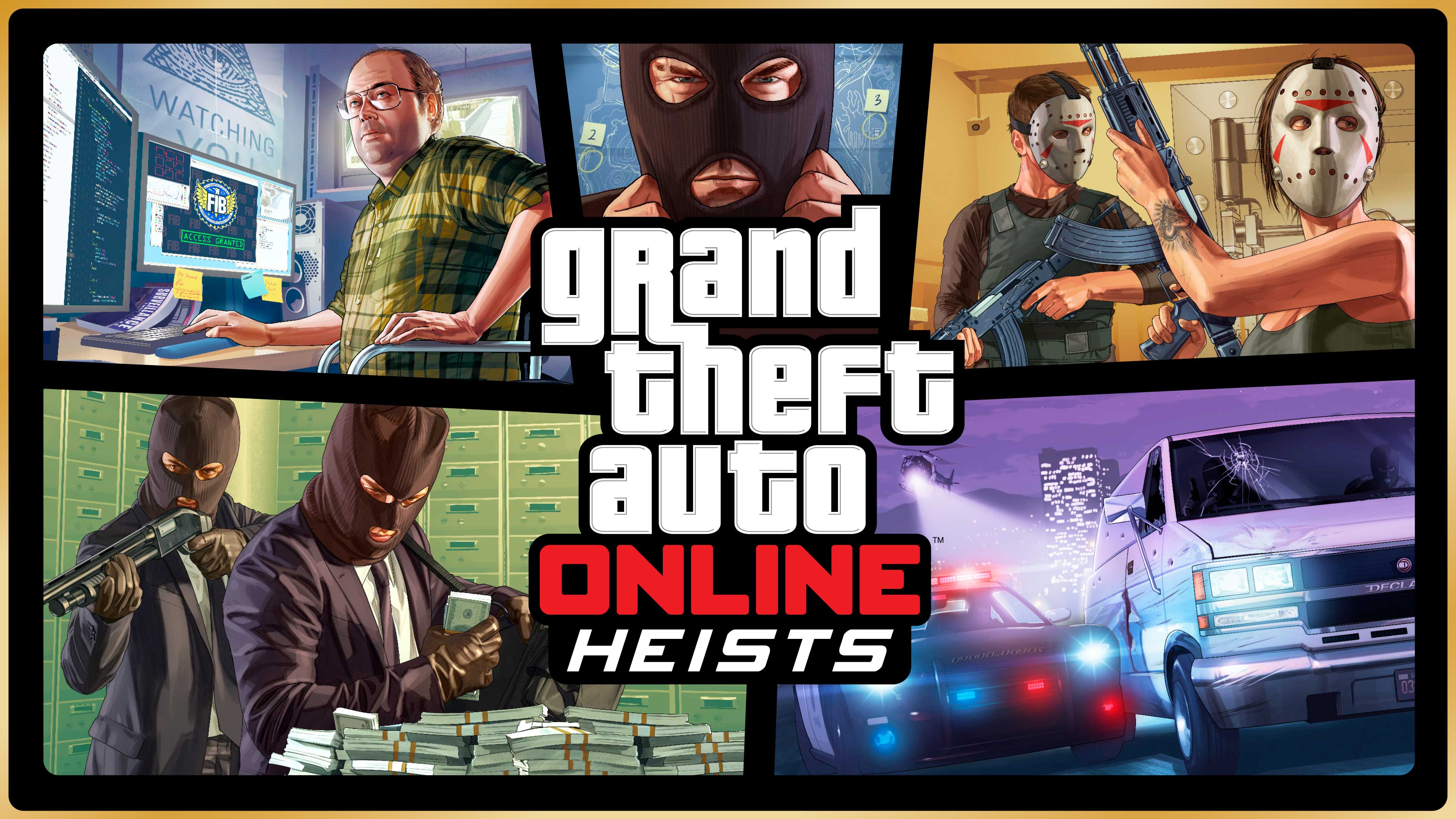 GTA 在线模式抢劫任务标志和艺术作品