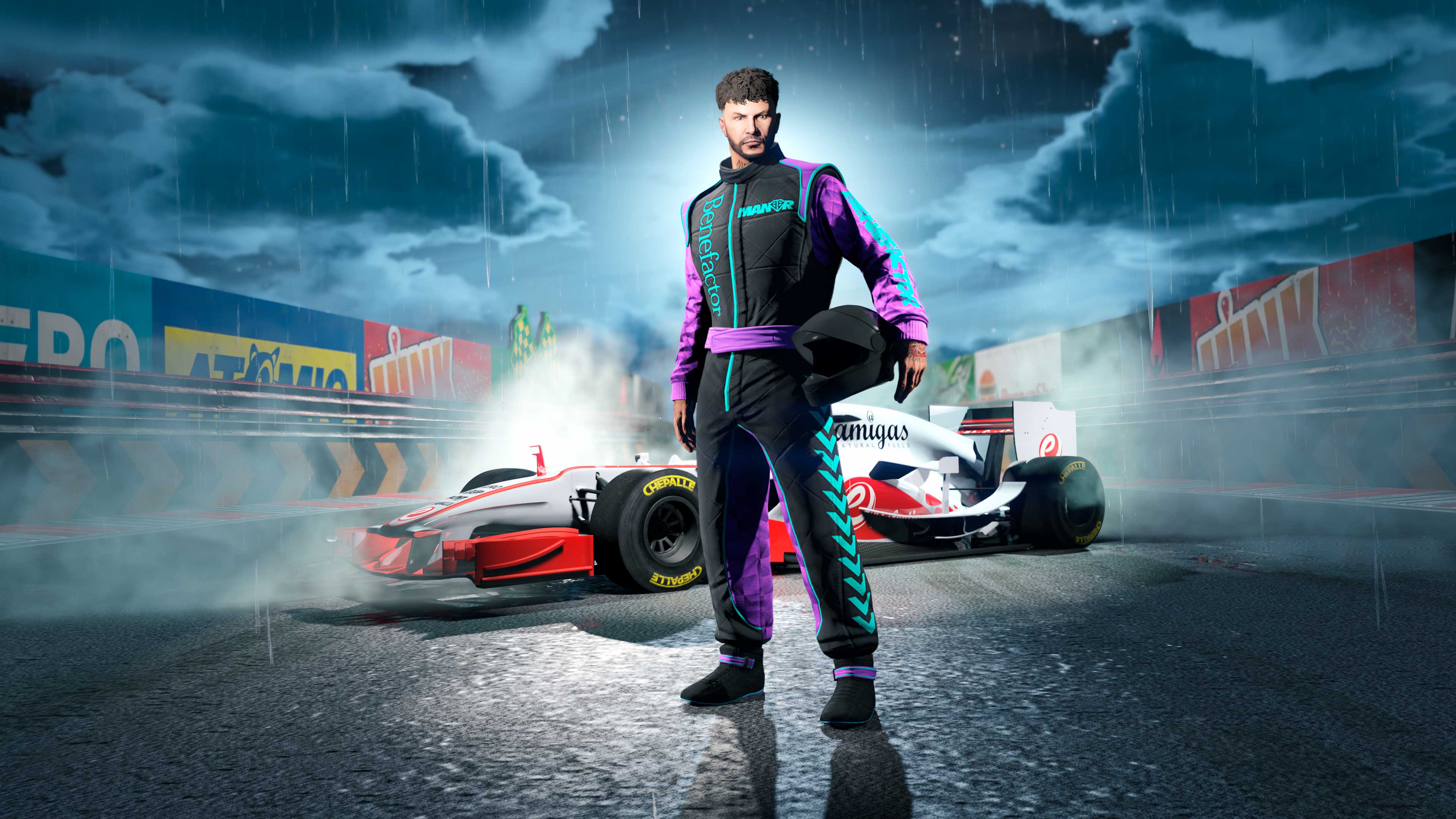 Get the Dark Manor Racing Suit