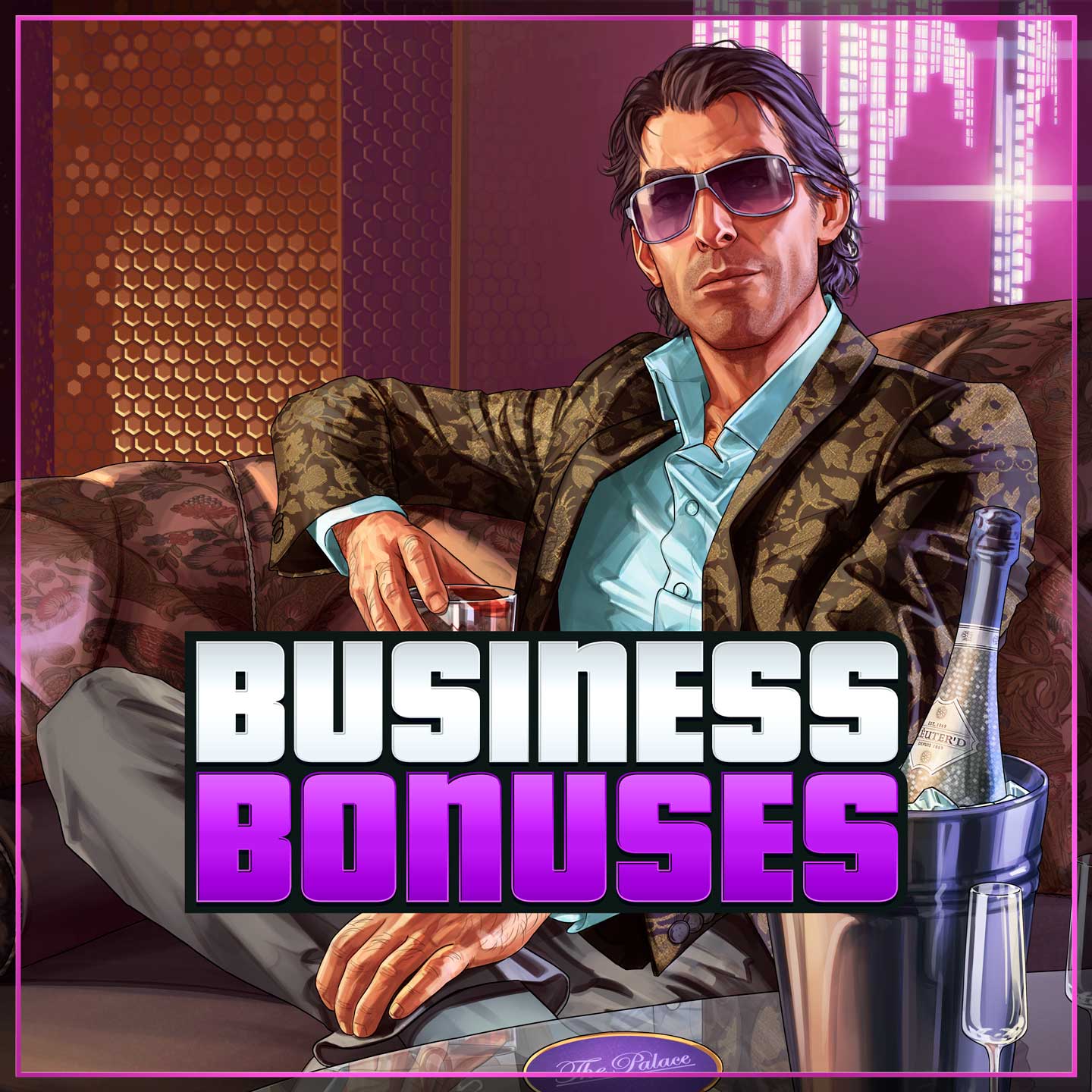 GTA 在线模式夜总会所有者与生意奖励标志的艺术作品